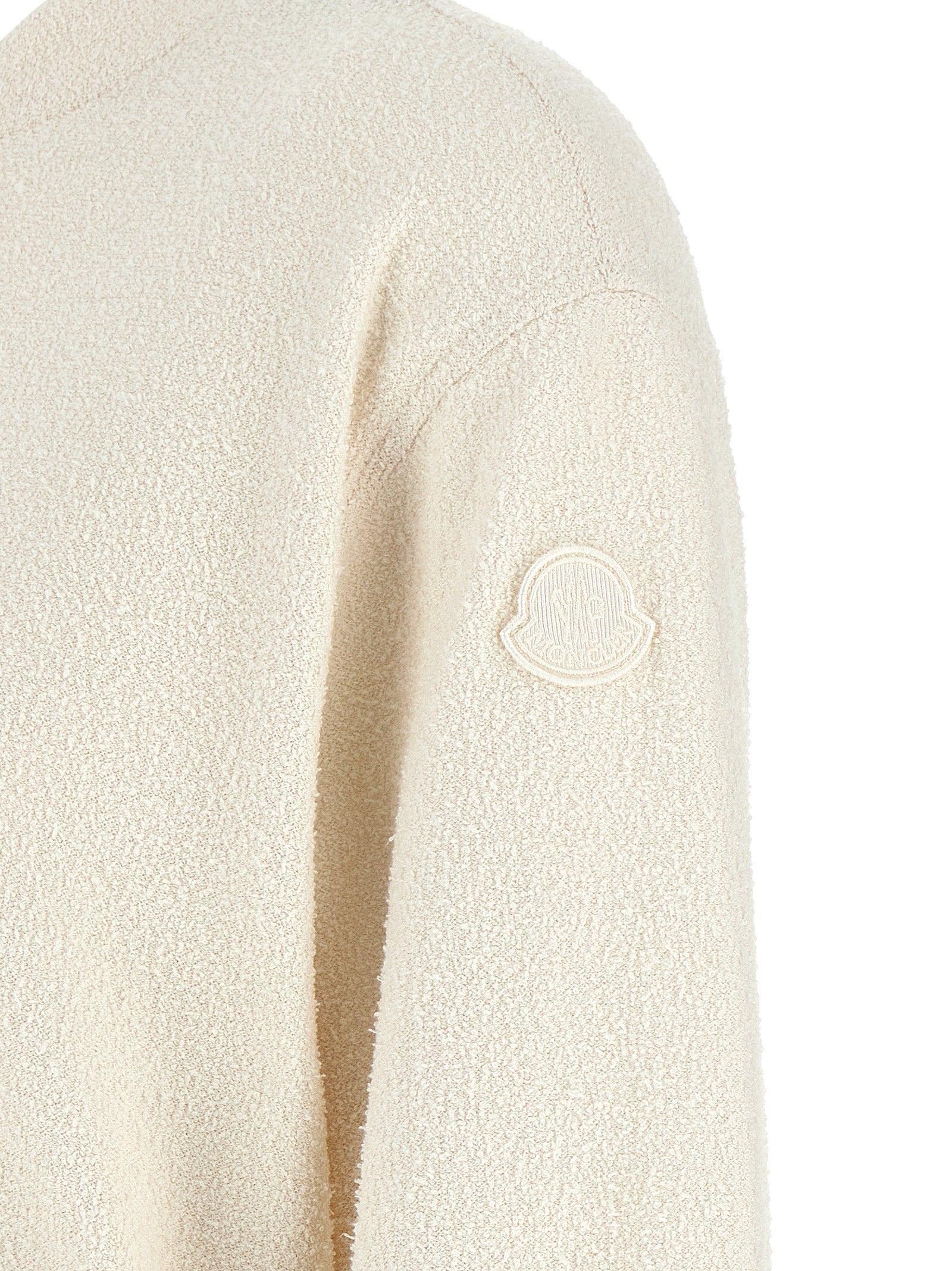 Moncler Weiße Strickjacke aus Polyester