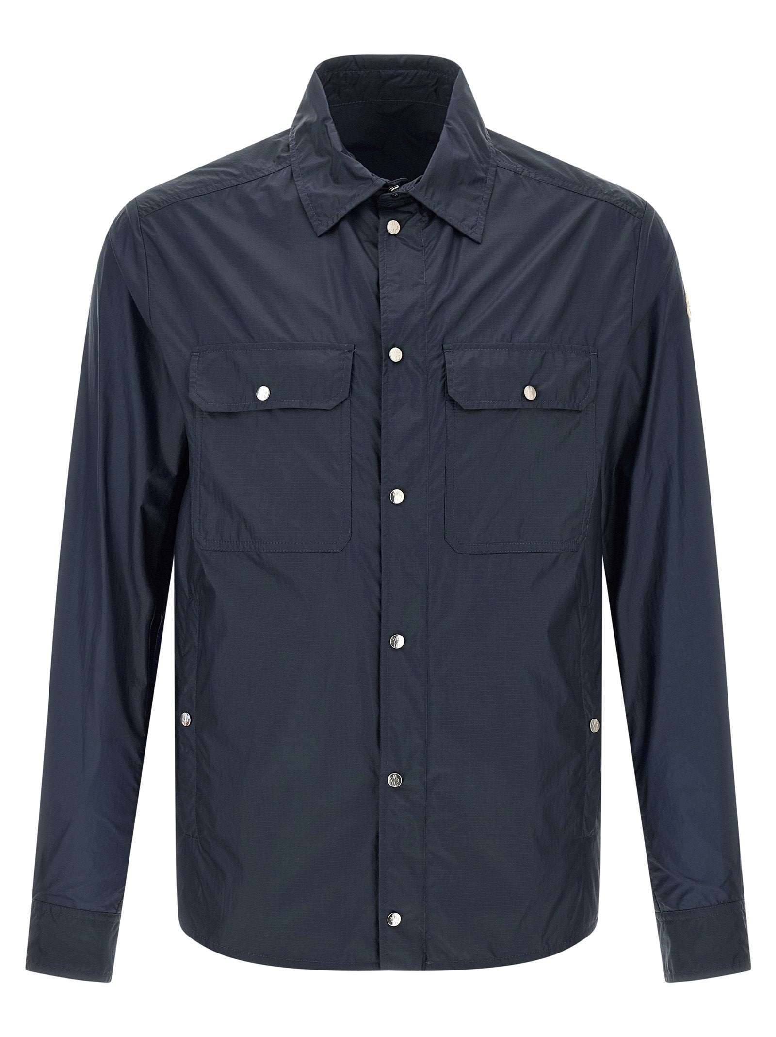 Moncler Blaue Polyamid-Bluse