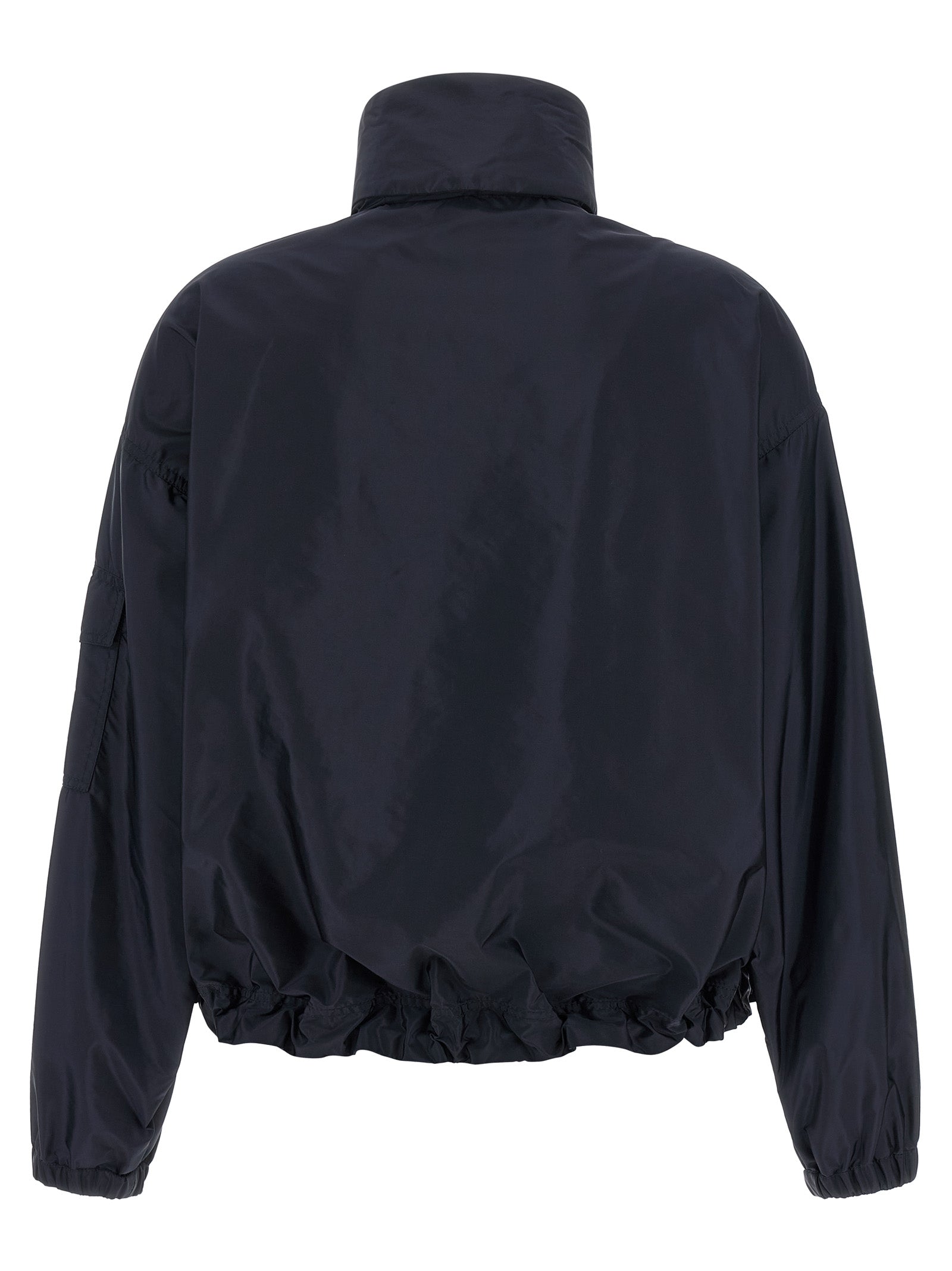 Moncler Blaue Shell-Jacke aus Polyamid
