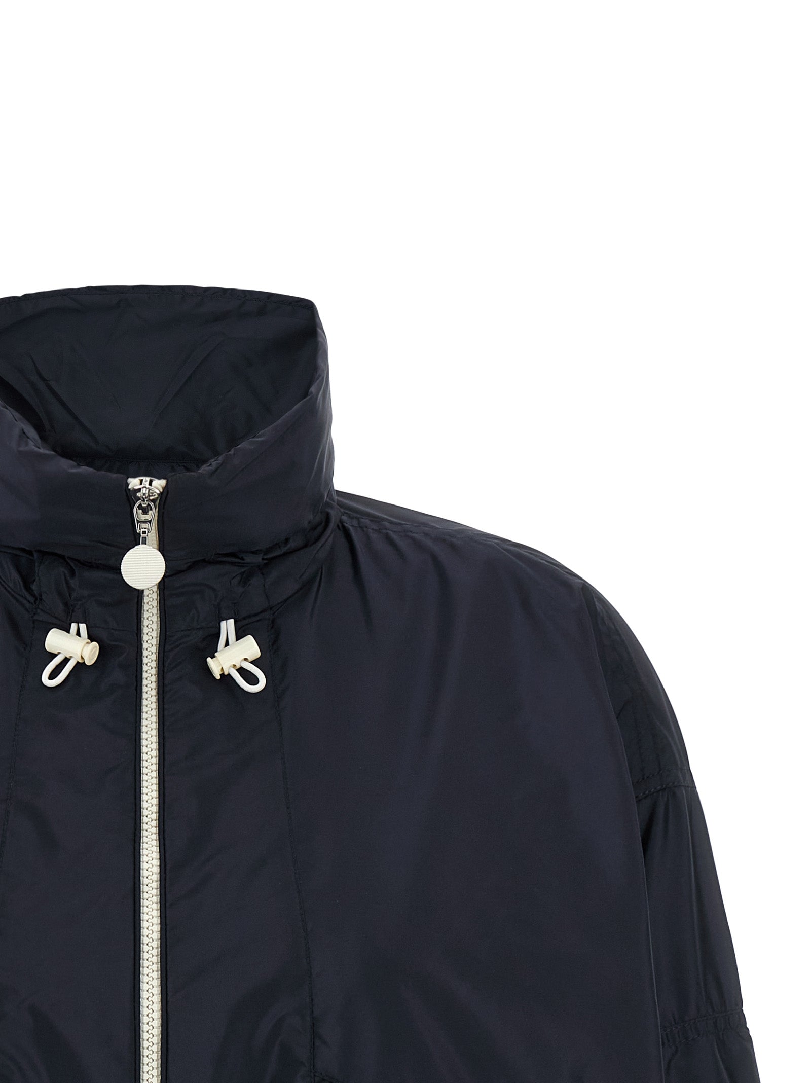 Moncler Blaue Shell-Jacke aus Polyamid