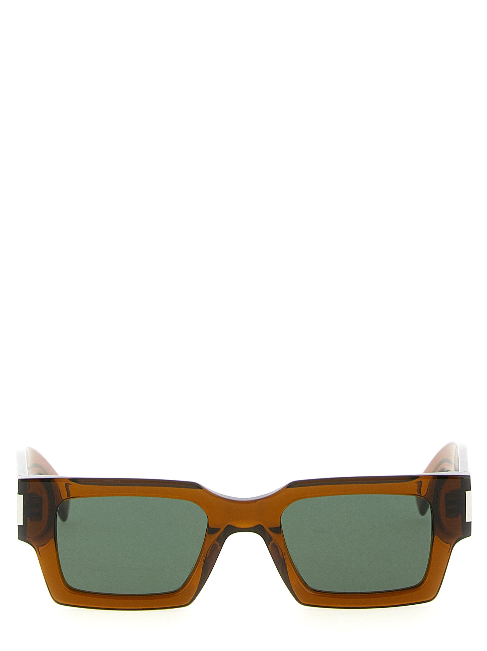 Saint Laurent Braune Sonnenbrille aus Acetat