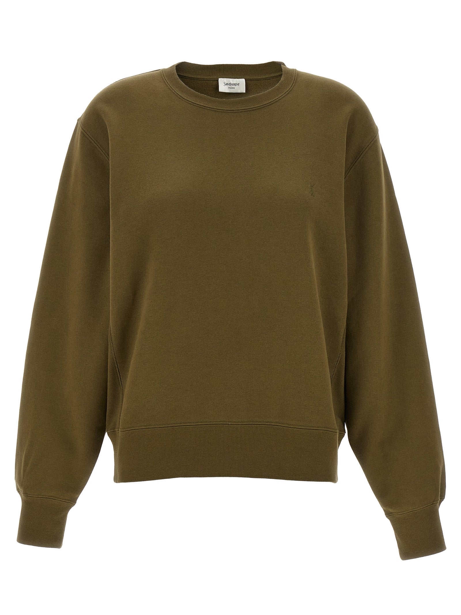 Saint Laurent Zweifarbiger Baumwollpullover