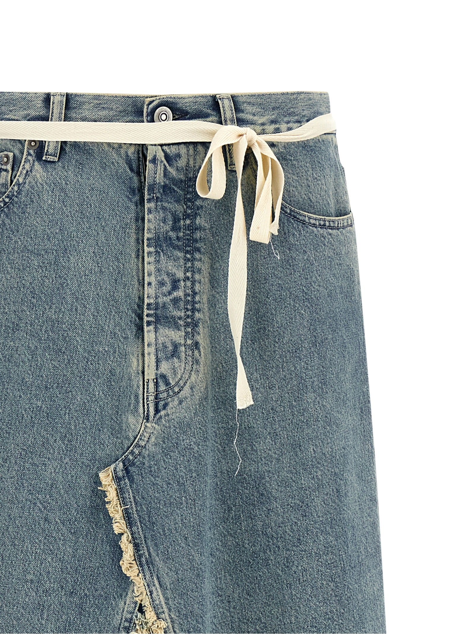 Maison Margiela Blaue Baumwoll-Minirock