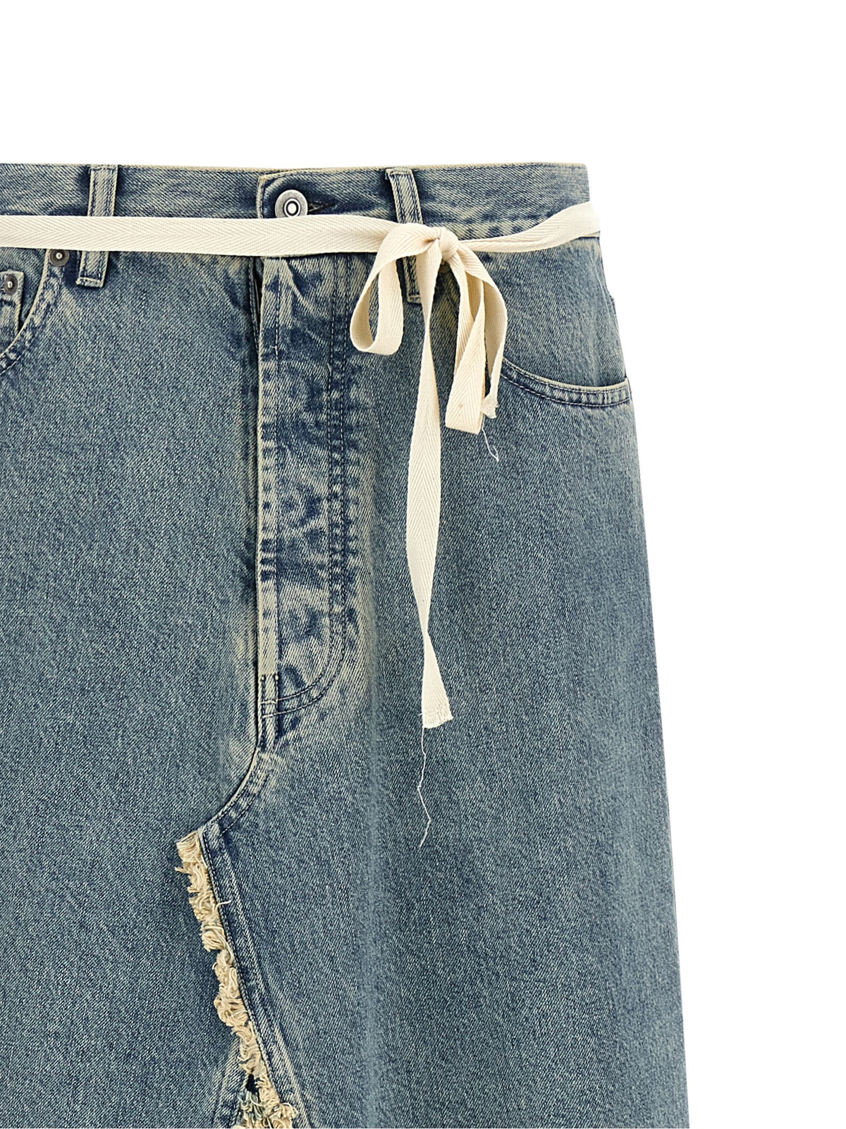 Maison Margiela Blaue Baumwoll-Minirock