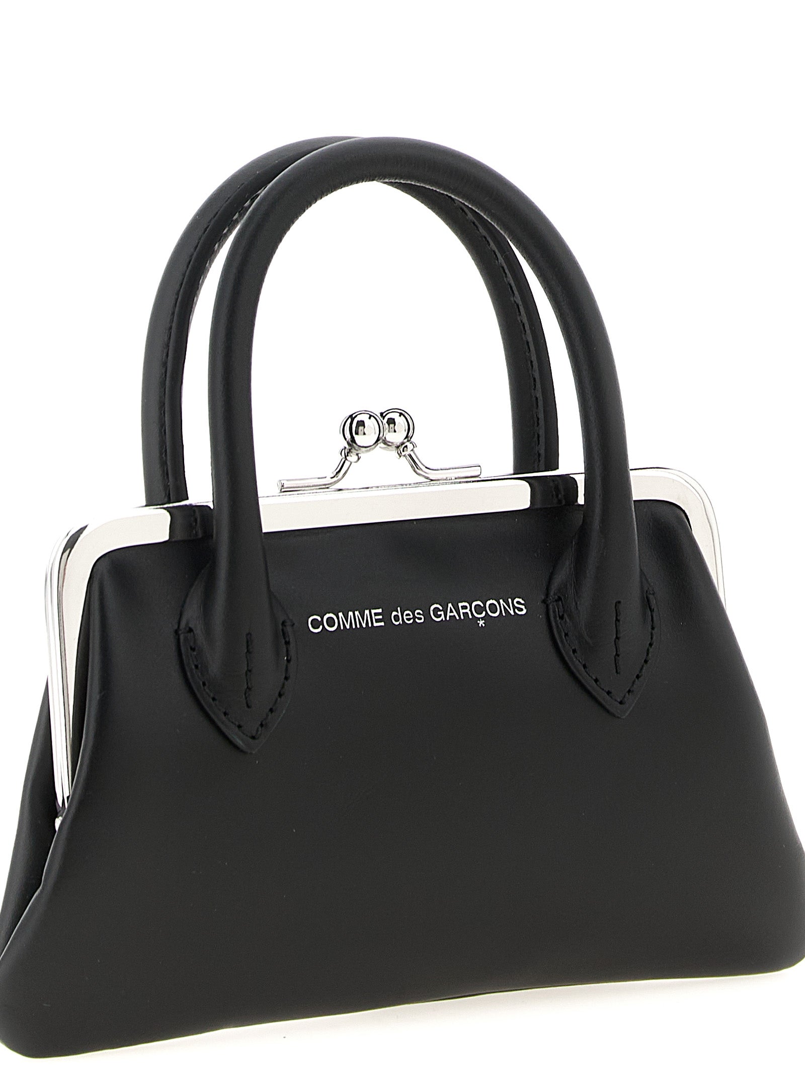 Comme Des Garçons Schwarzer Kartenhalter aus Rindsleder