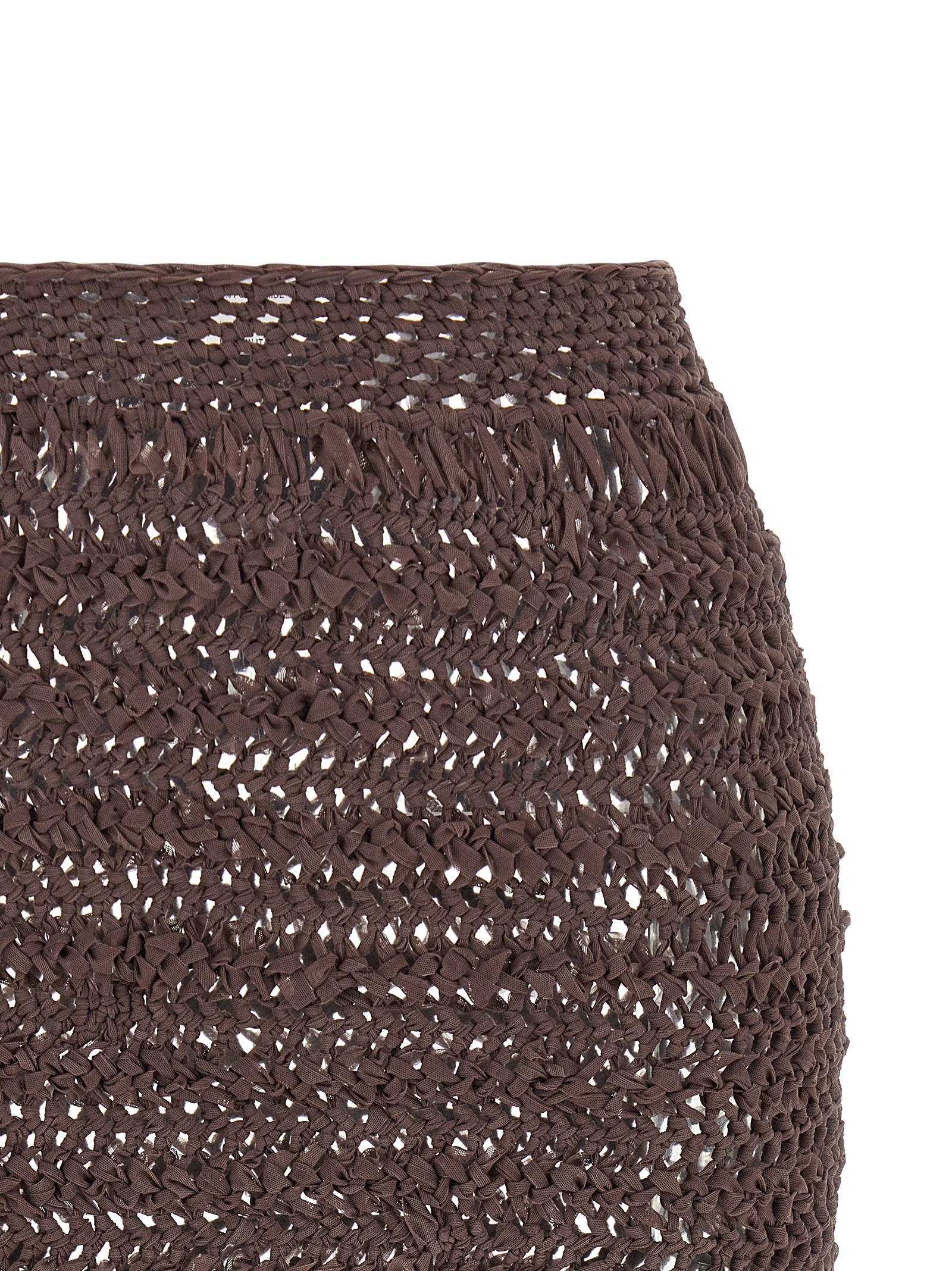 ALLIS Brauner Midirock aus Polyester