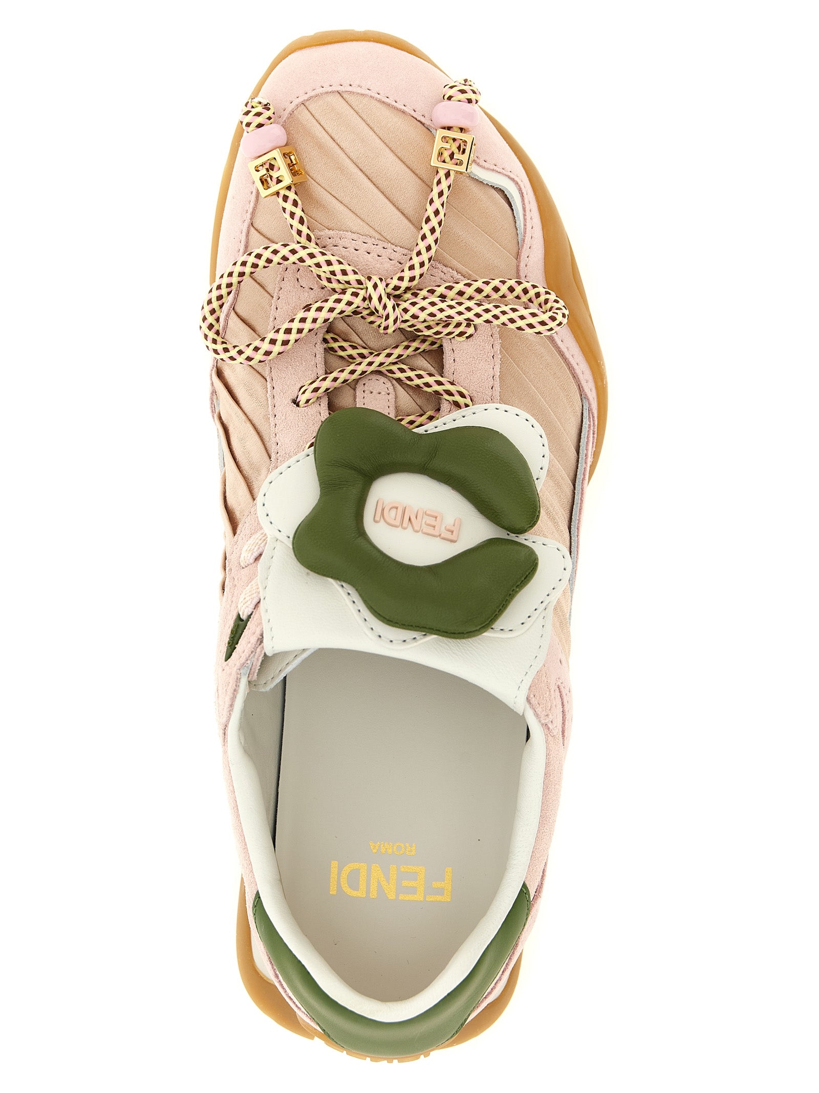 Fendi Bunte Sneaker aus Kalbsleder