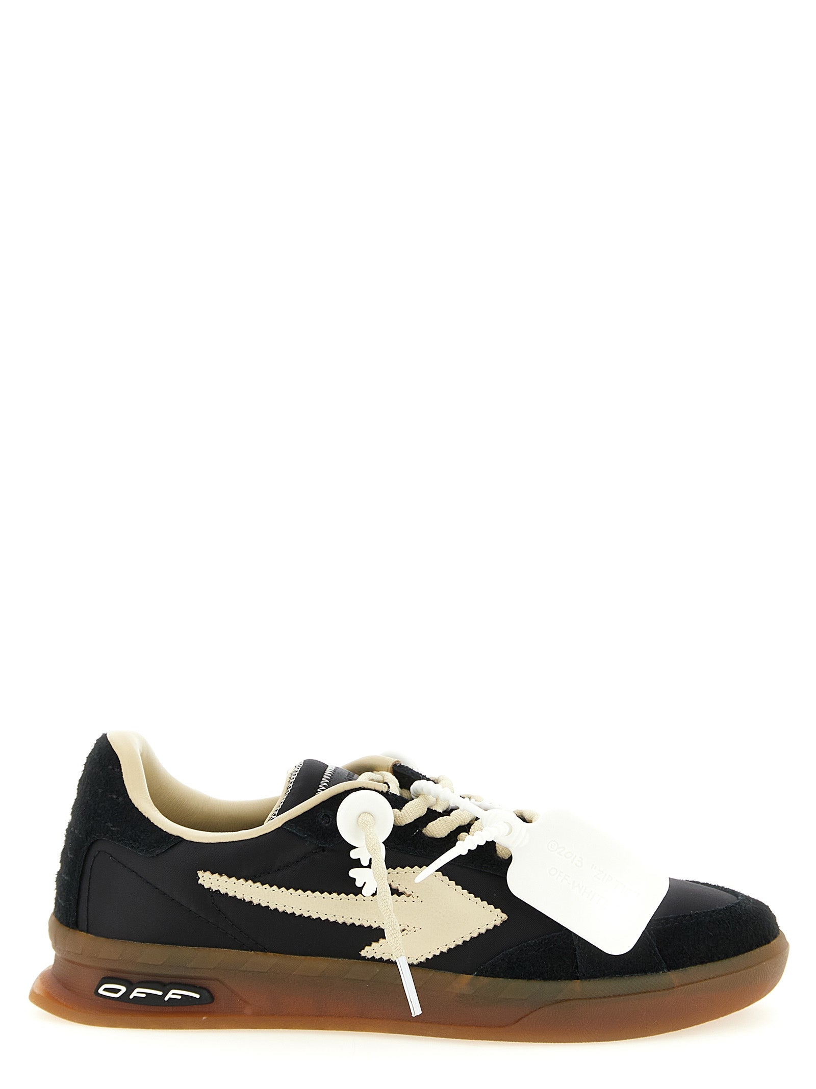 Off-White Schwarze Sneaker aus Nylon im Athletic-Stil