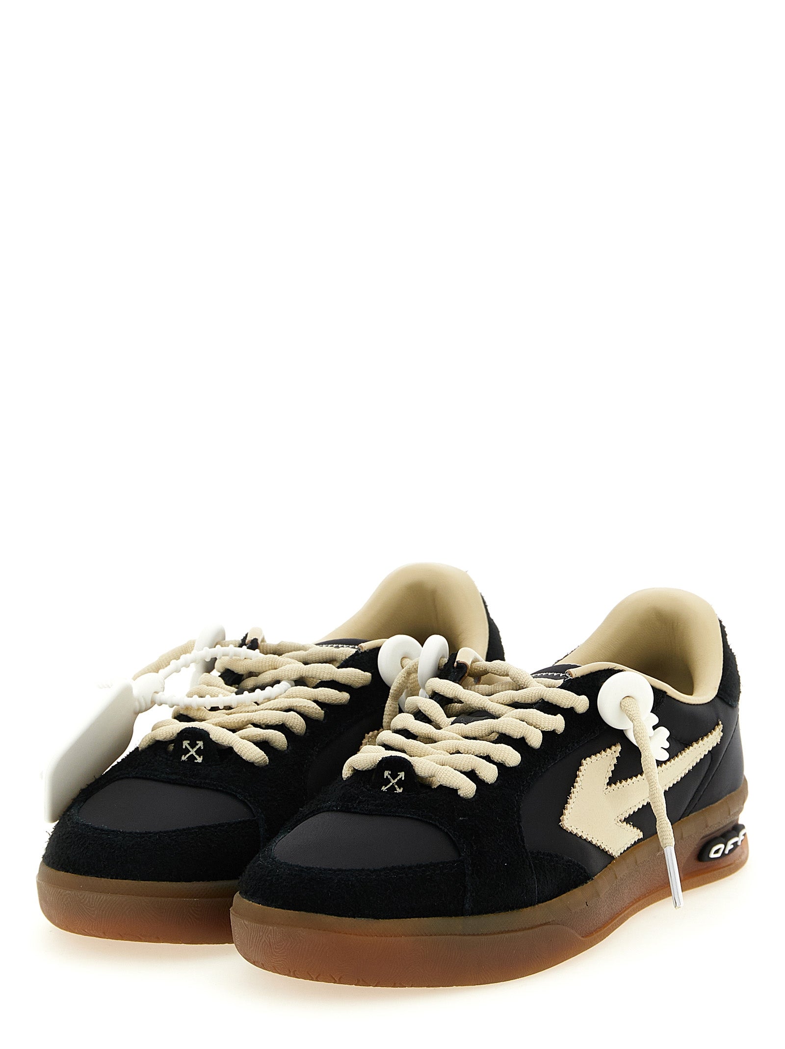 Off-White Schwarze Sneaker aus Nylon im Athletic-Stil