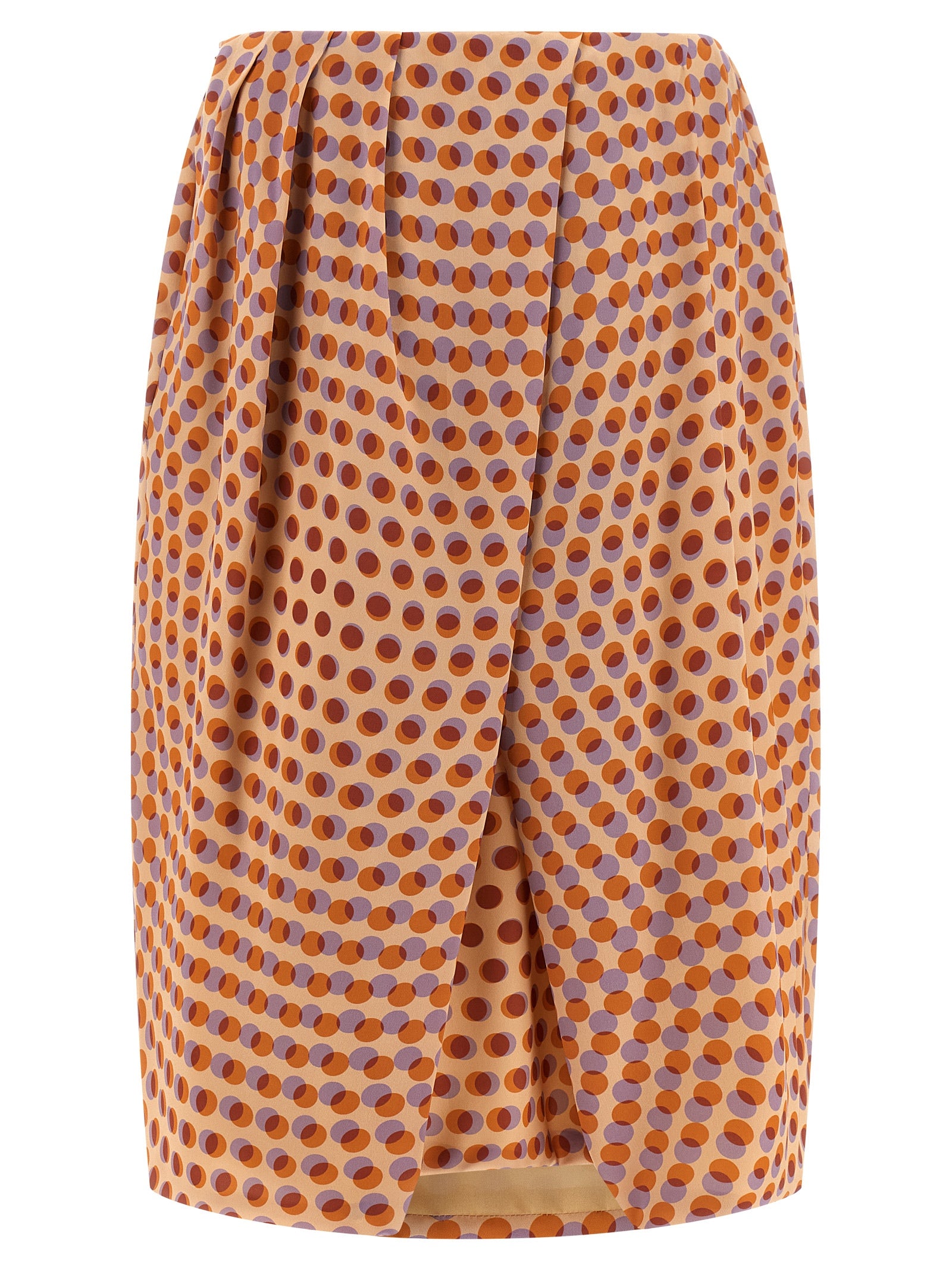 Dries Van Noten Mehrfarbiger Seiden-Midirock