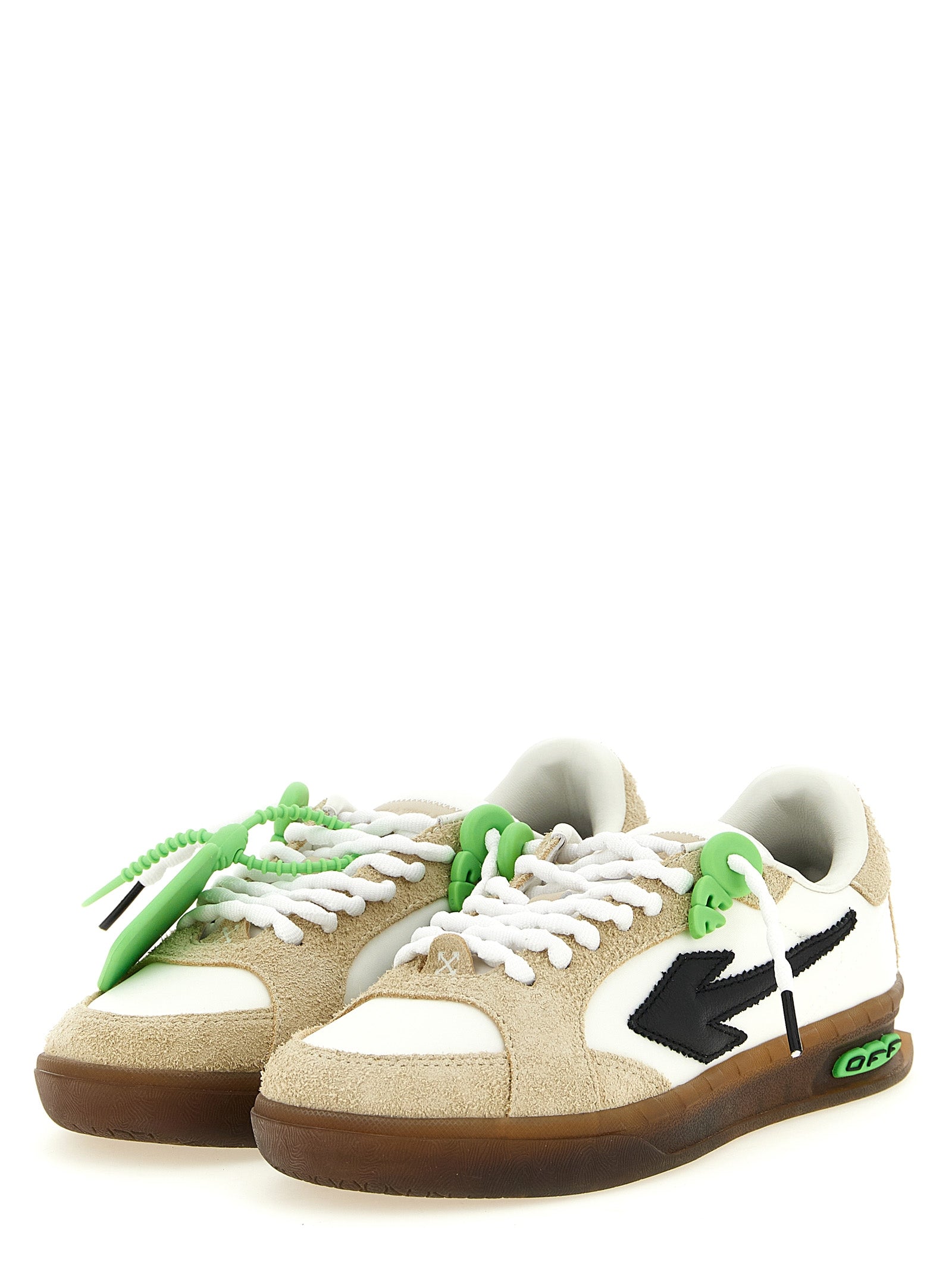 Off-White Mehrfarbige Nylon-Athletik-Sneaker