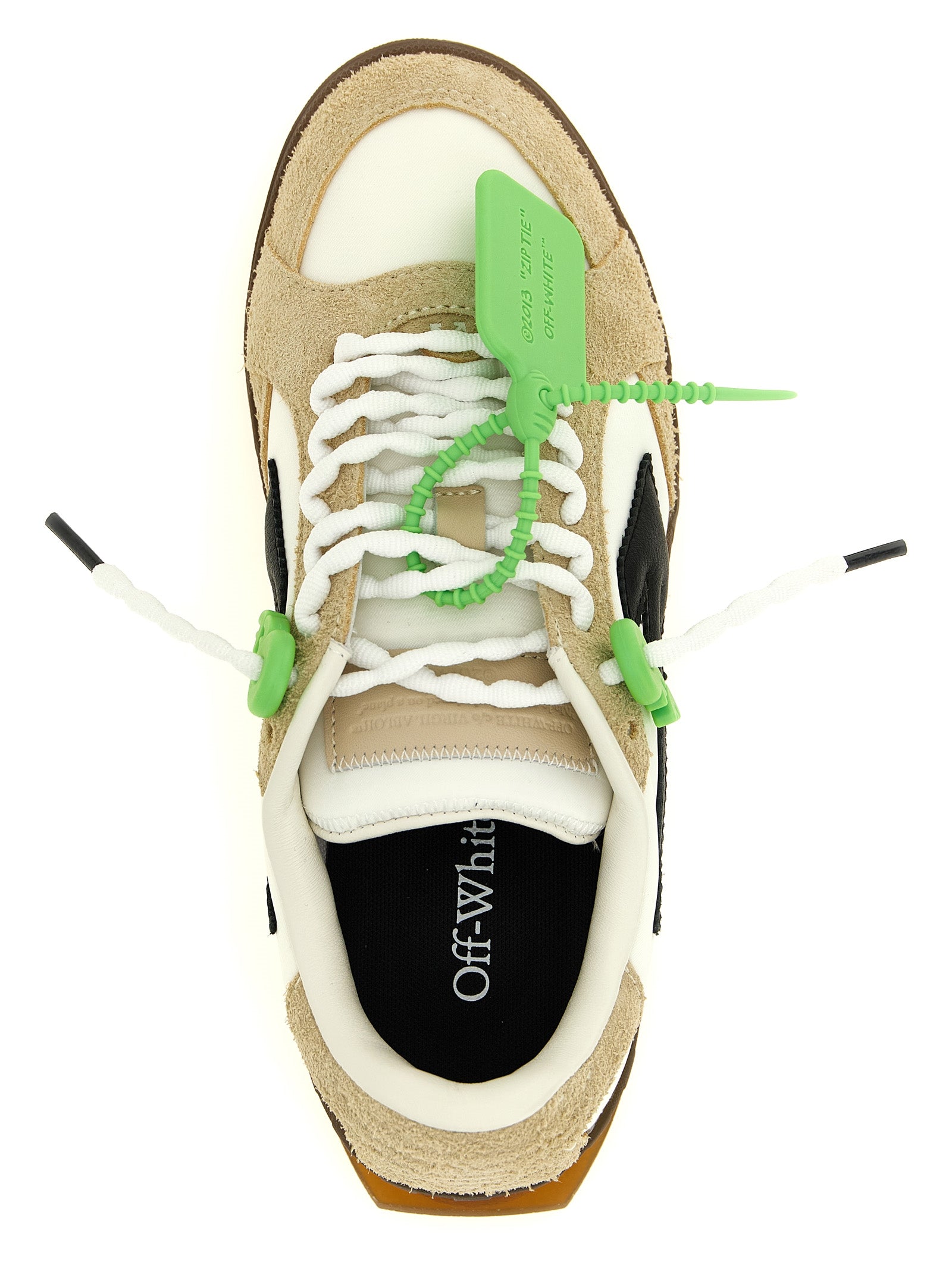 Off-White Mehrfarbige Nylon-Athletik-Sneaker