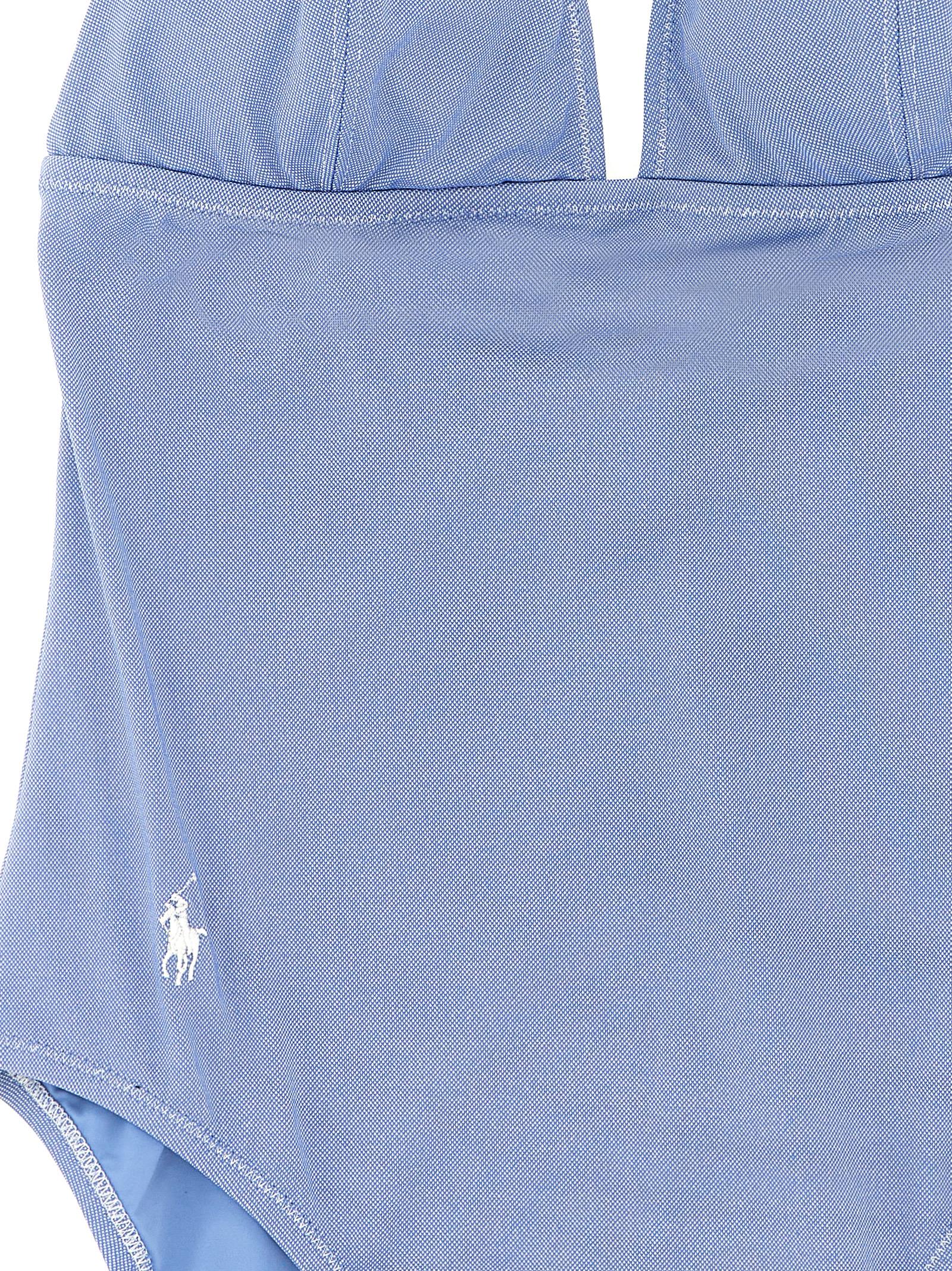 Polo Ralph Lauren Blaues One-Piece-Badeanzug aus Nylon