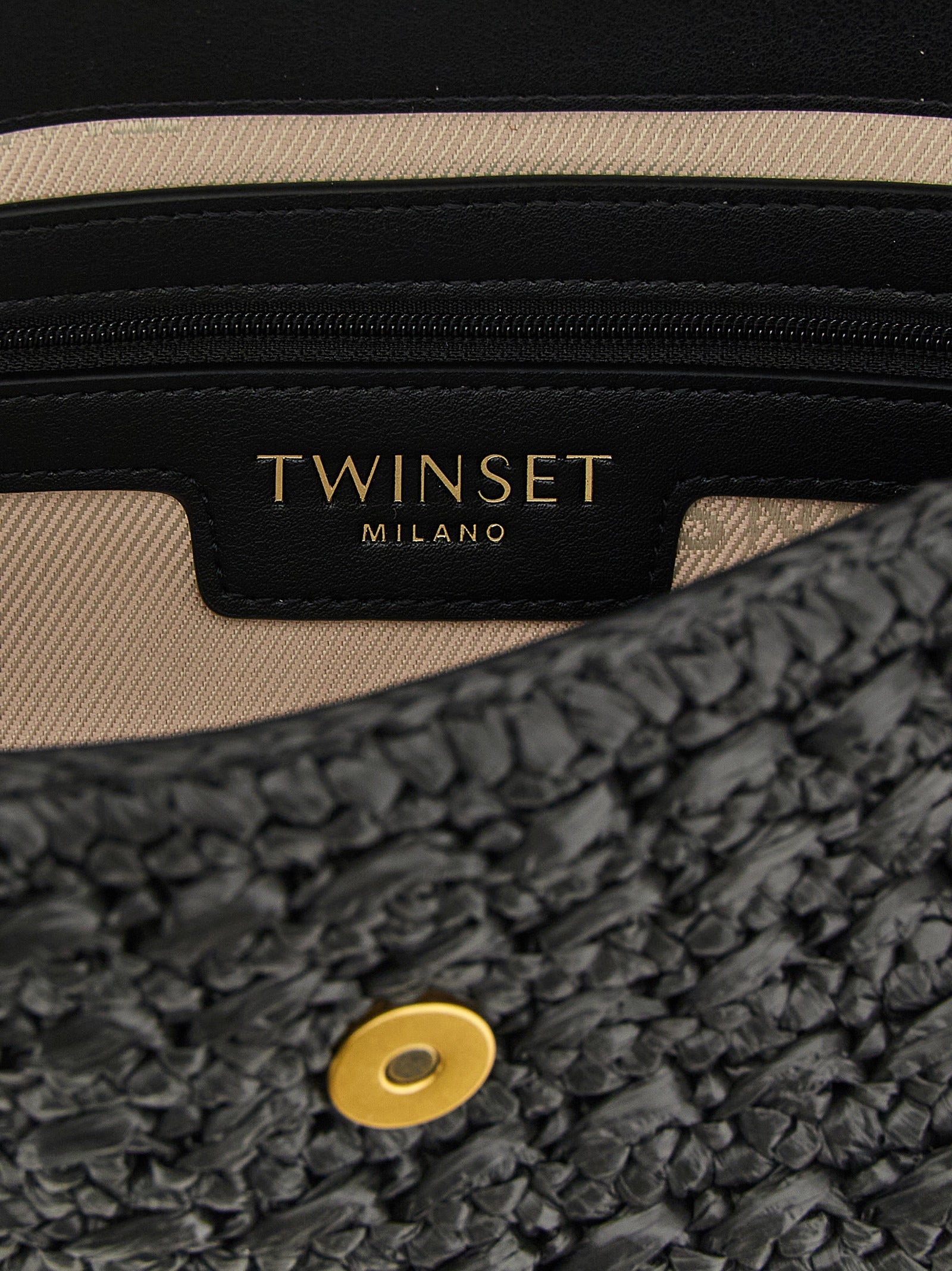 Twinset Schwarze Crossbody Bag aus Polypropylen