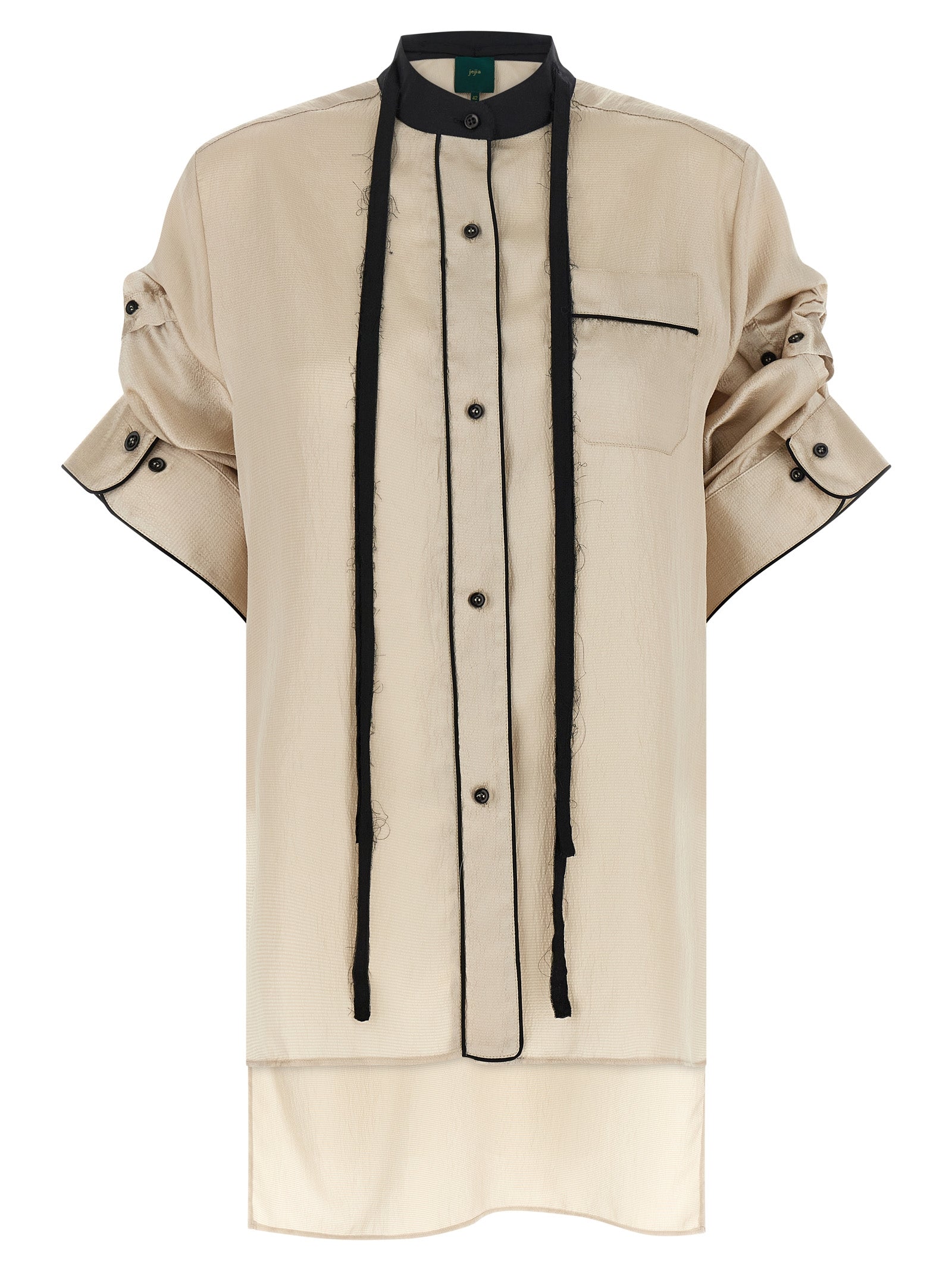 MAISON JEJIA Beige Polyester Bluse