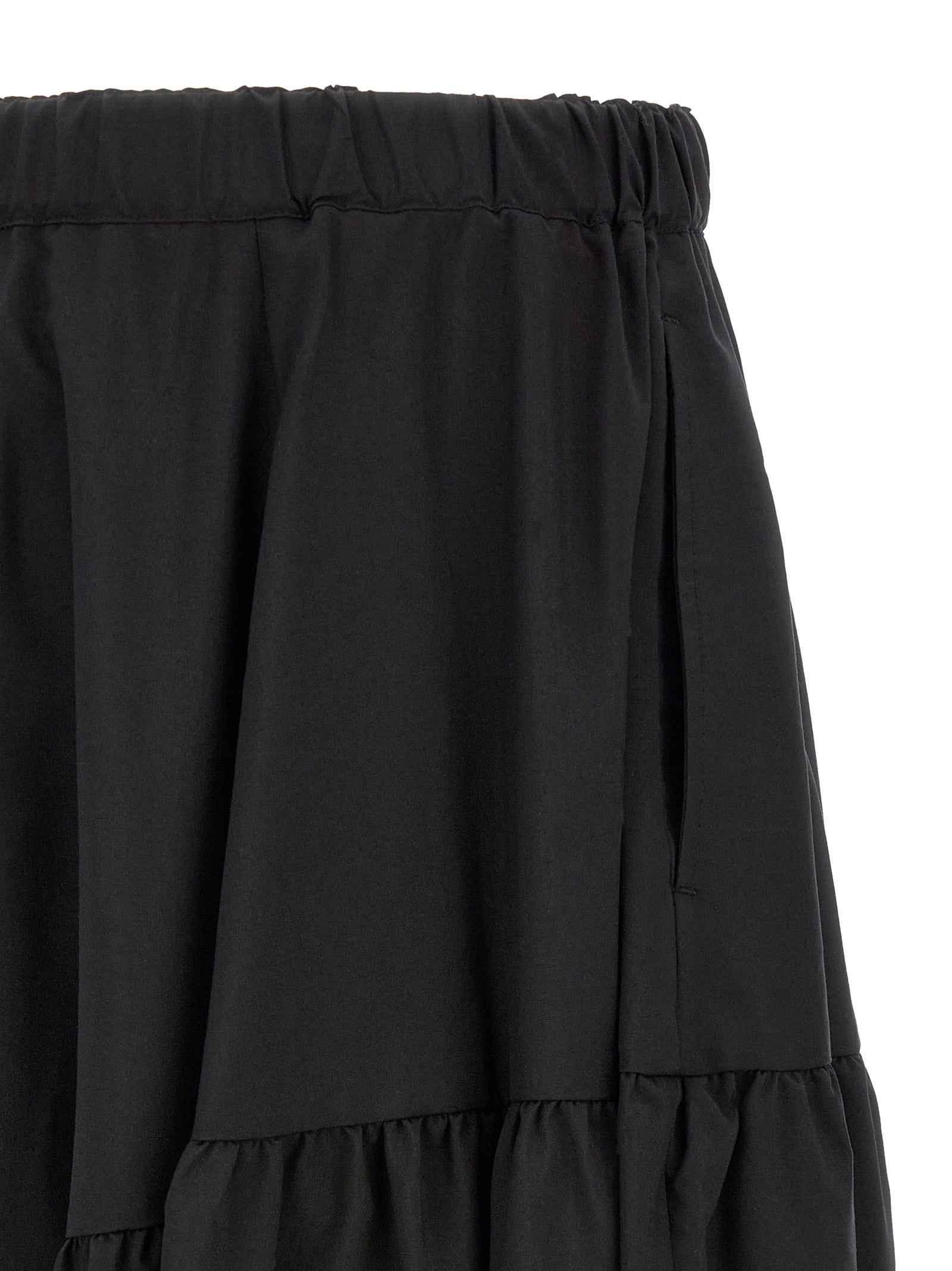 Comme Des Garçons Schwarze Freizeithose aus Polyester
