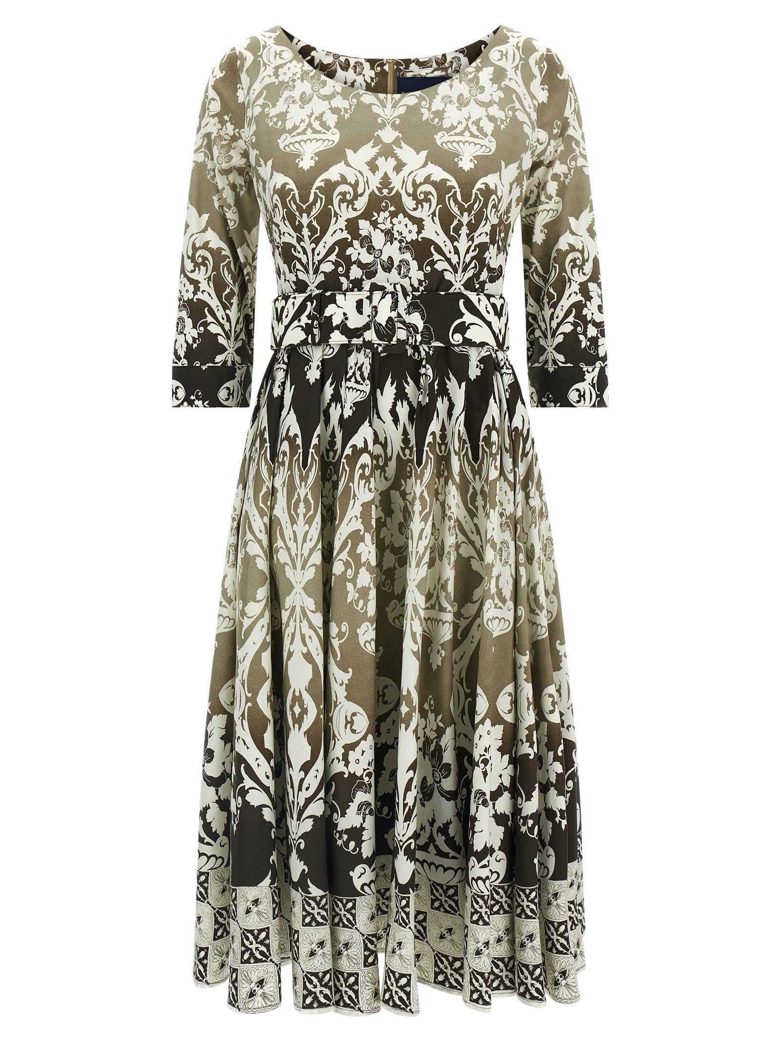 SAMANTHA SUNG Buntes Baumwoll-Midi-Kleid
