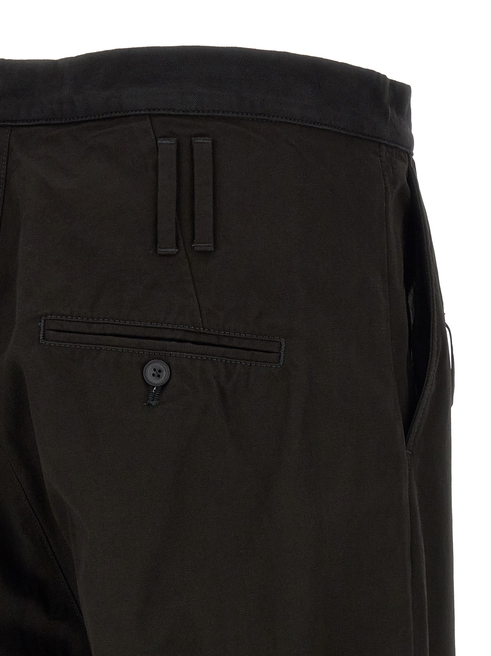 Namacheko Schwarze Baumwoll-Freizeithose