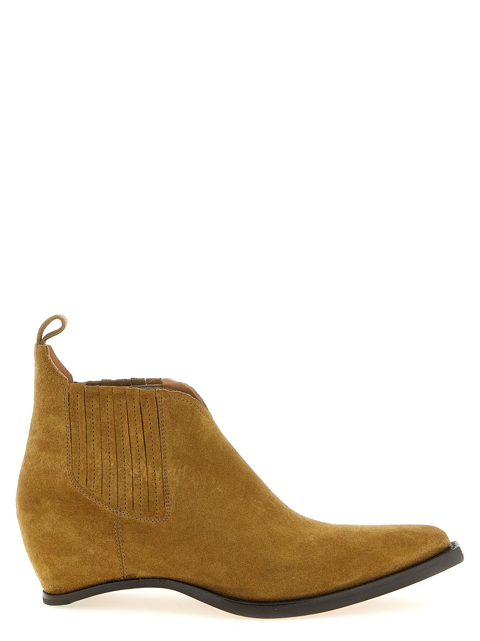 Maison Margiela Braune Ankle Boots aus Rindsleder
