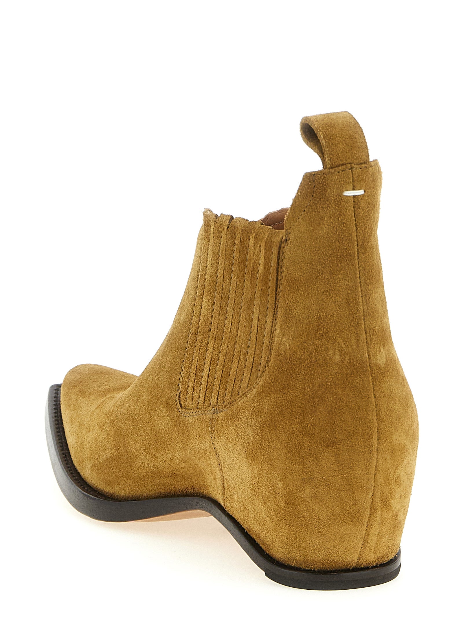 Maison Margiela Braune Ankle Boots aus Rindsleder