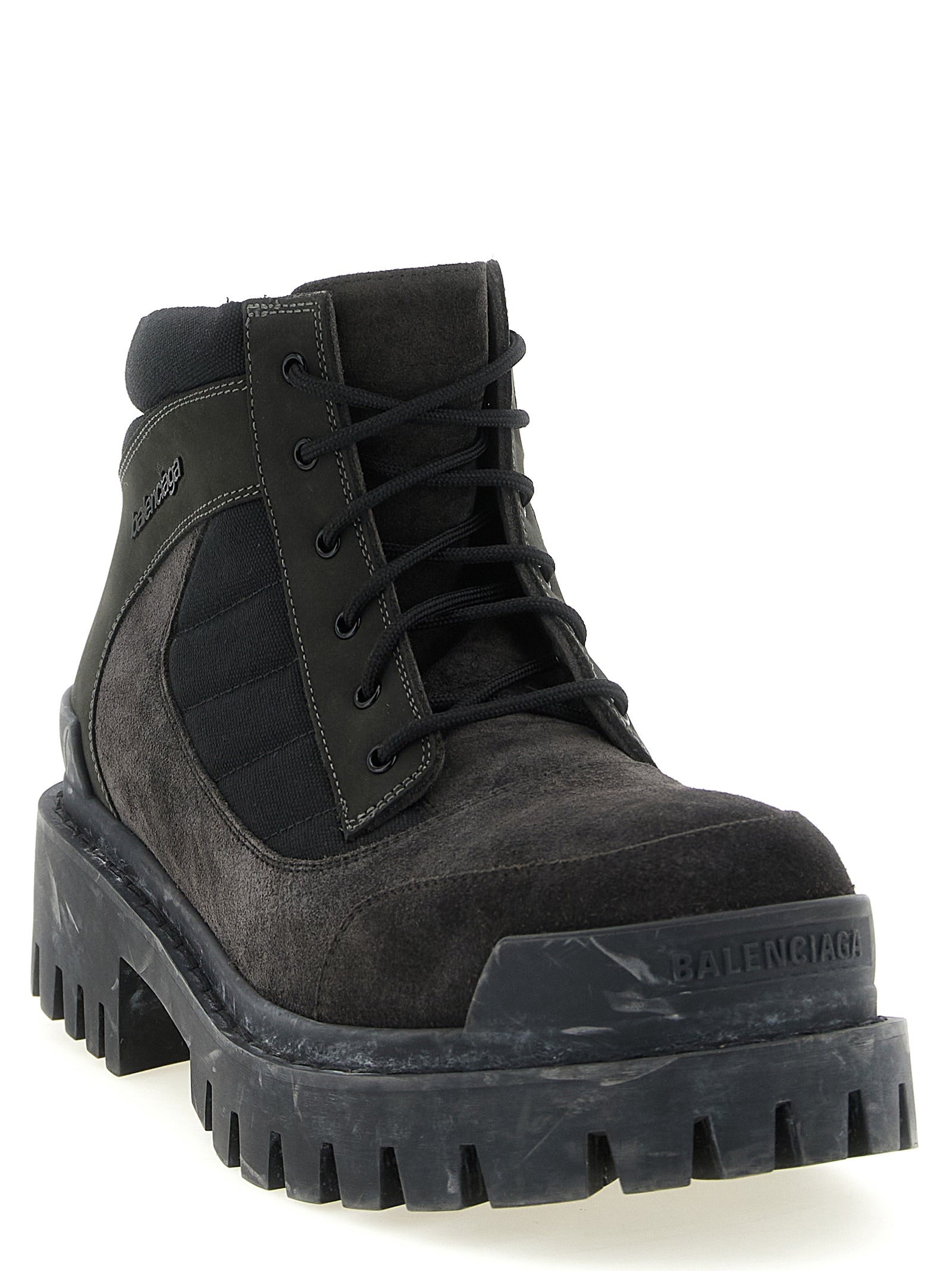 Balenciaga Ankle Boots aus braunem Kalbsleder