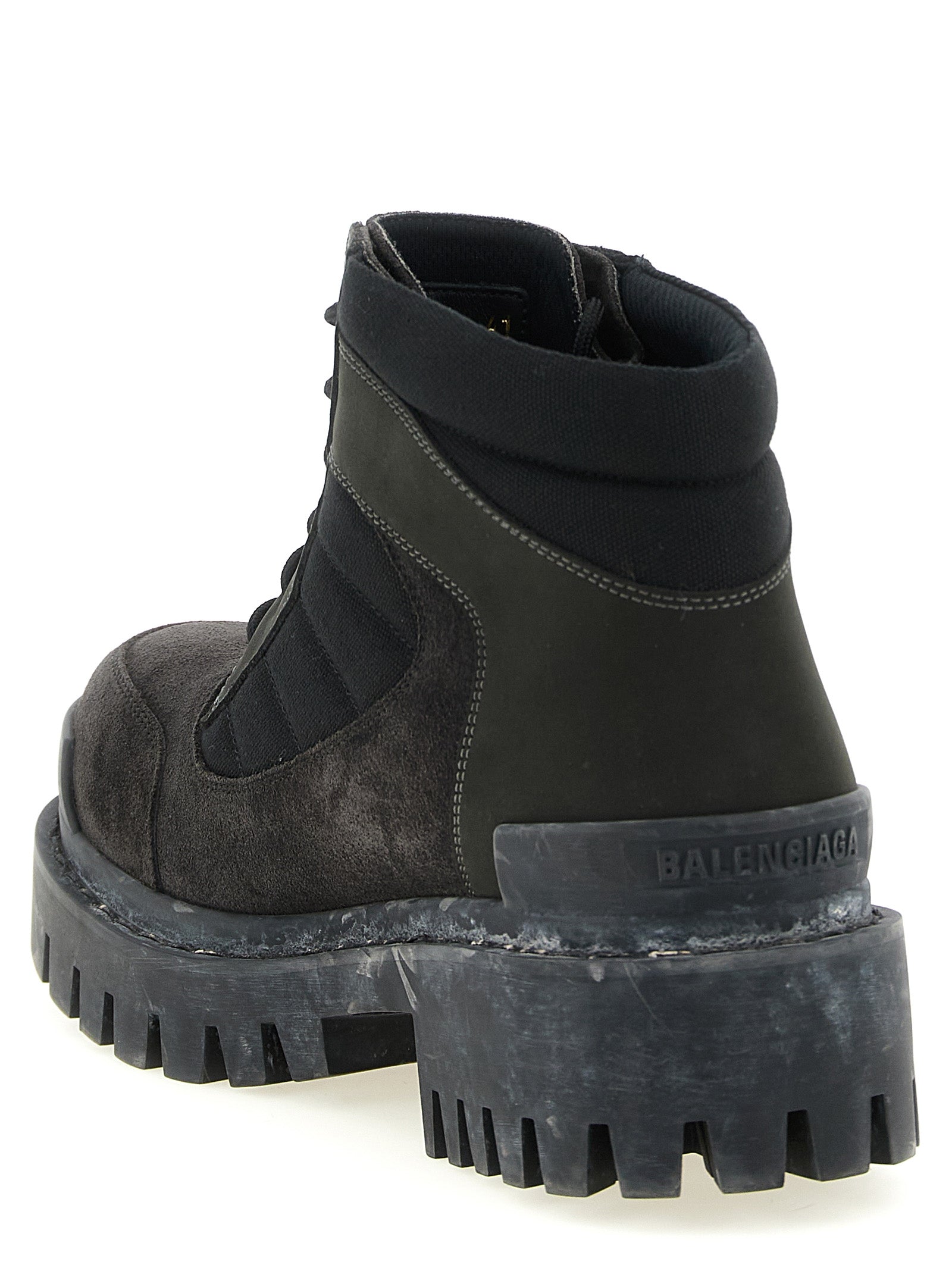 Balenciaga Ankle Boots aus braunem Kalbsleder