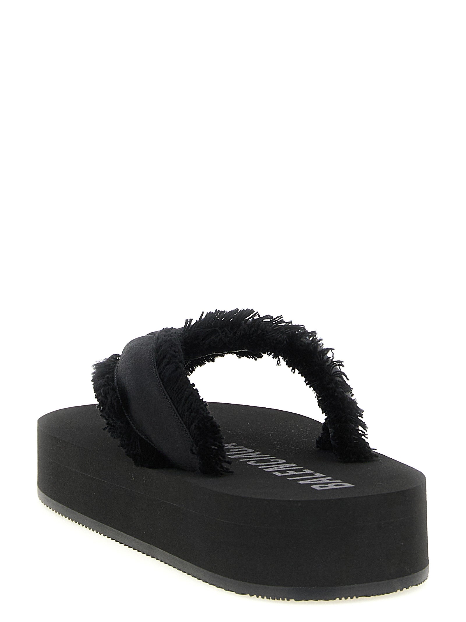 Balenciaga Schwarze Viscose-Slipper