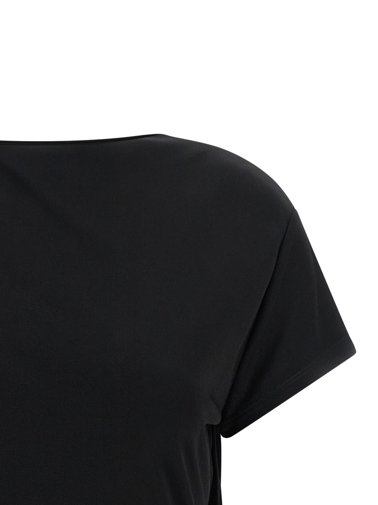 Jacquemus Schwarzes T-Shirt aus Viskose