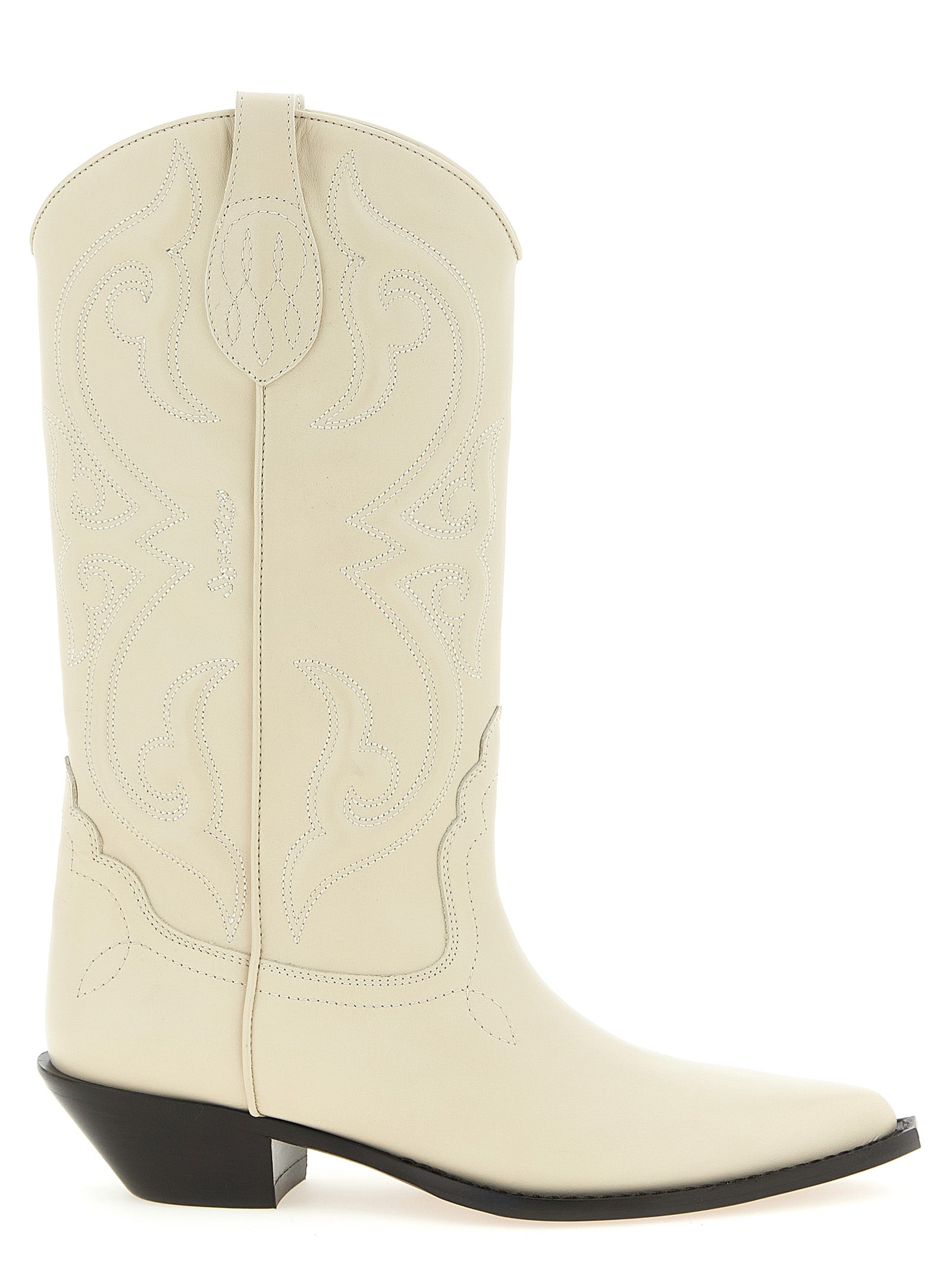 Sonora Weiße Chelsea Boots aus Kalbsleder