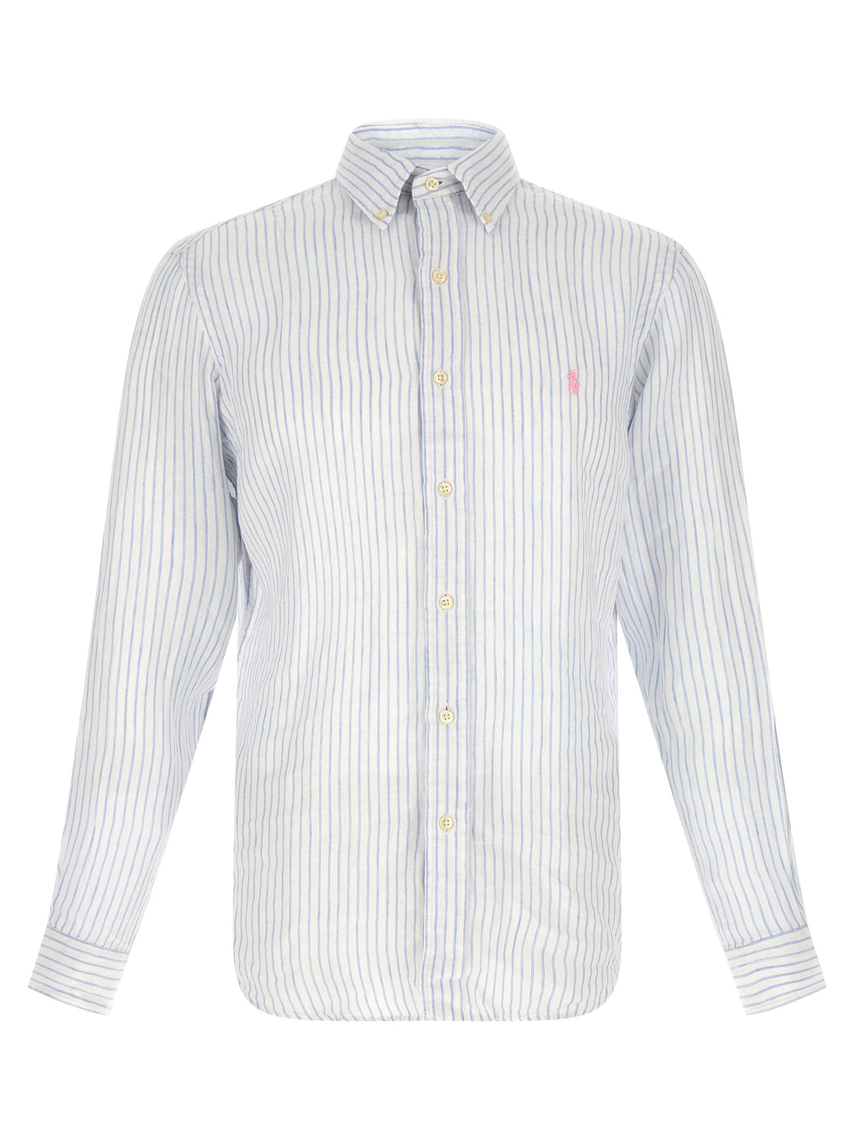 Polo Ralph Lauren Blaue Leinenbluse
