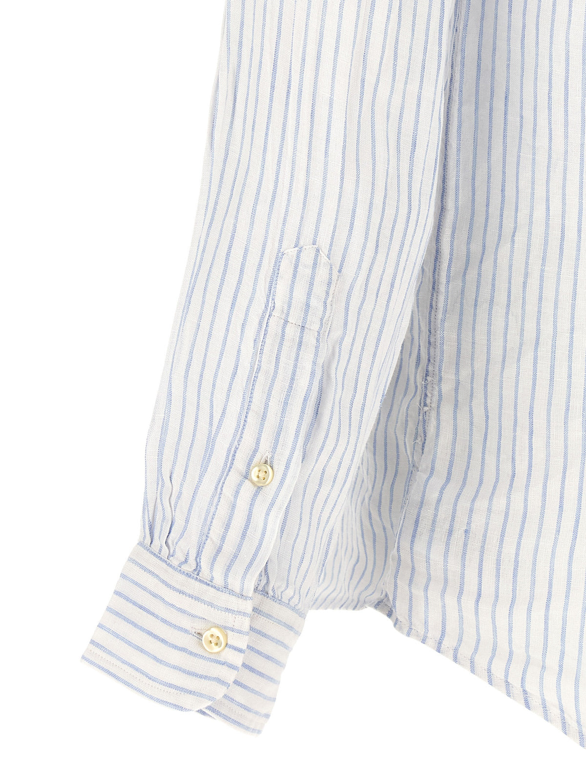 Polo Ralph Lauren Blaue Leinenbluse