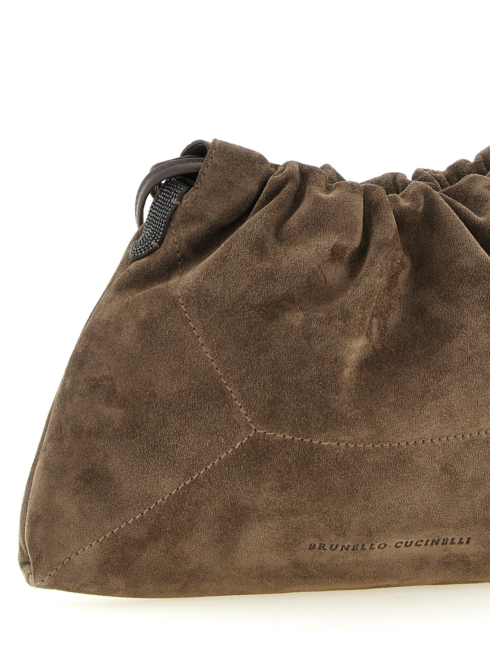 Brunello Cucinelli Braune Kalbsleder-Clutch