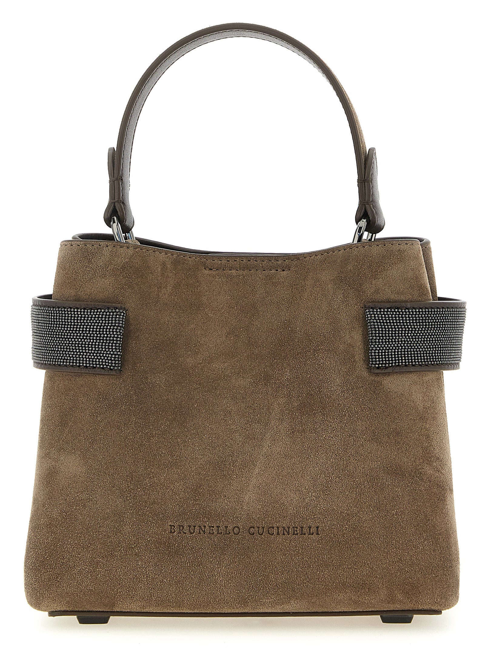 Brunello Cucinelli Braune Kalbsleder-Handtasche