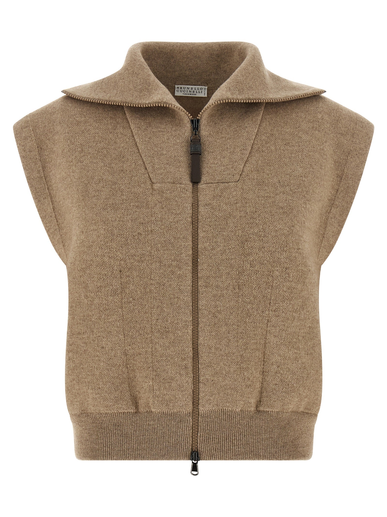 Brunello Cucinelli Beige Kaschmir-Weste