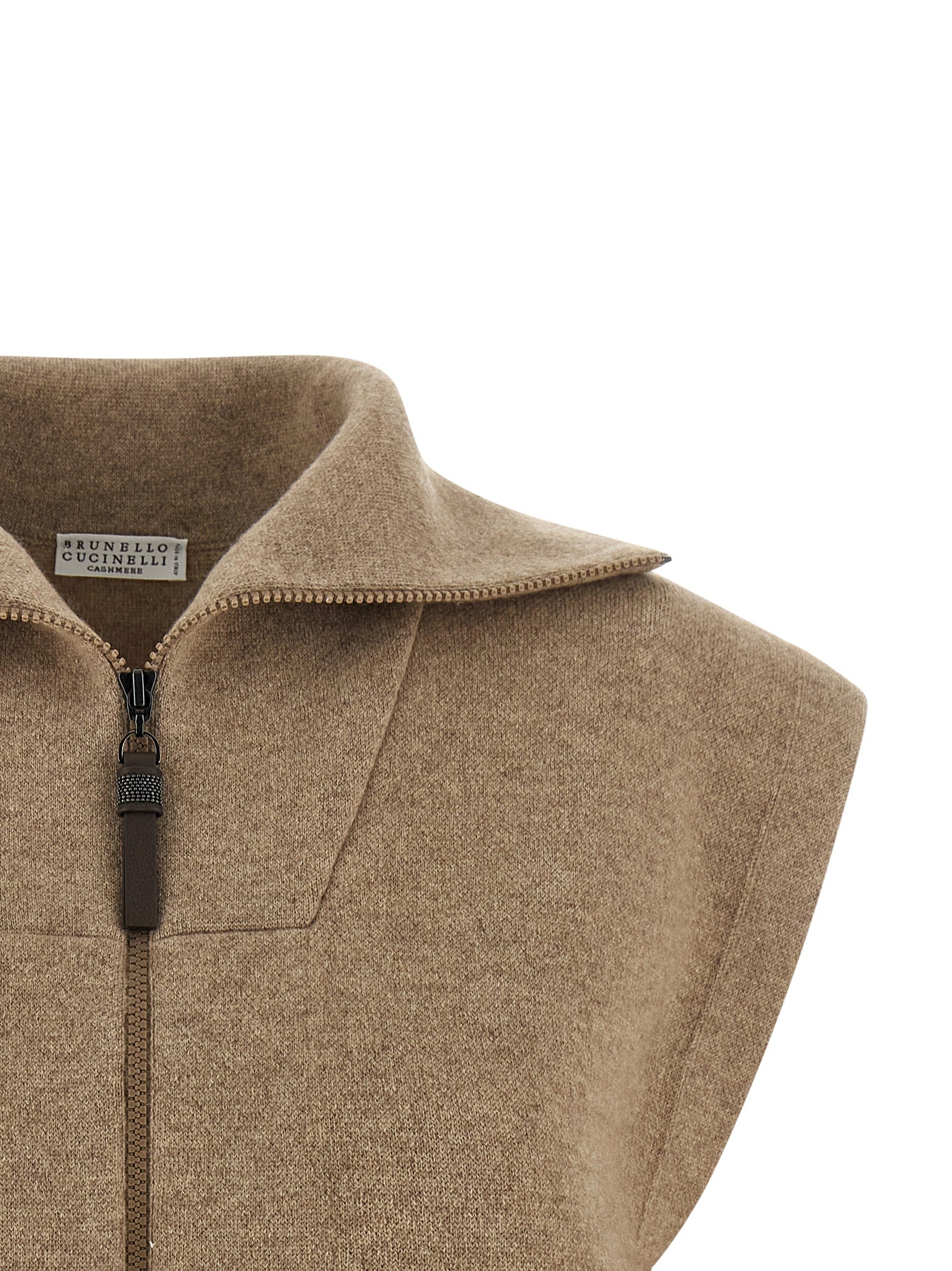 Brunello Cucinelli Beige Kaschmir-Weste