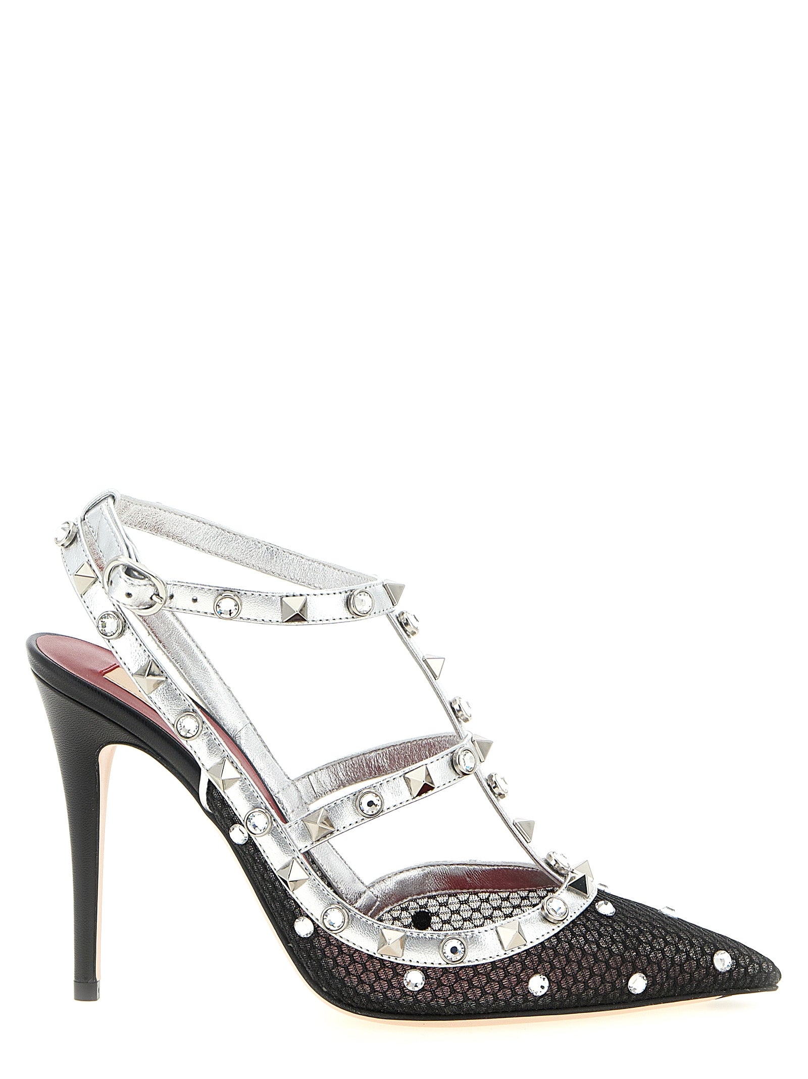 Valentino Garavani Mehrfarbige Pumps aus Polyester mit hohen Absätzen