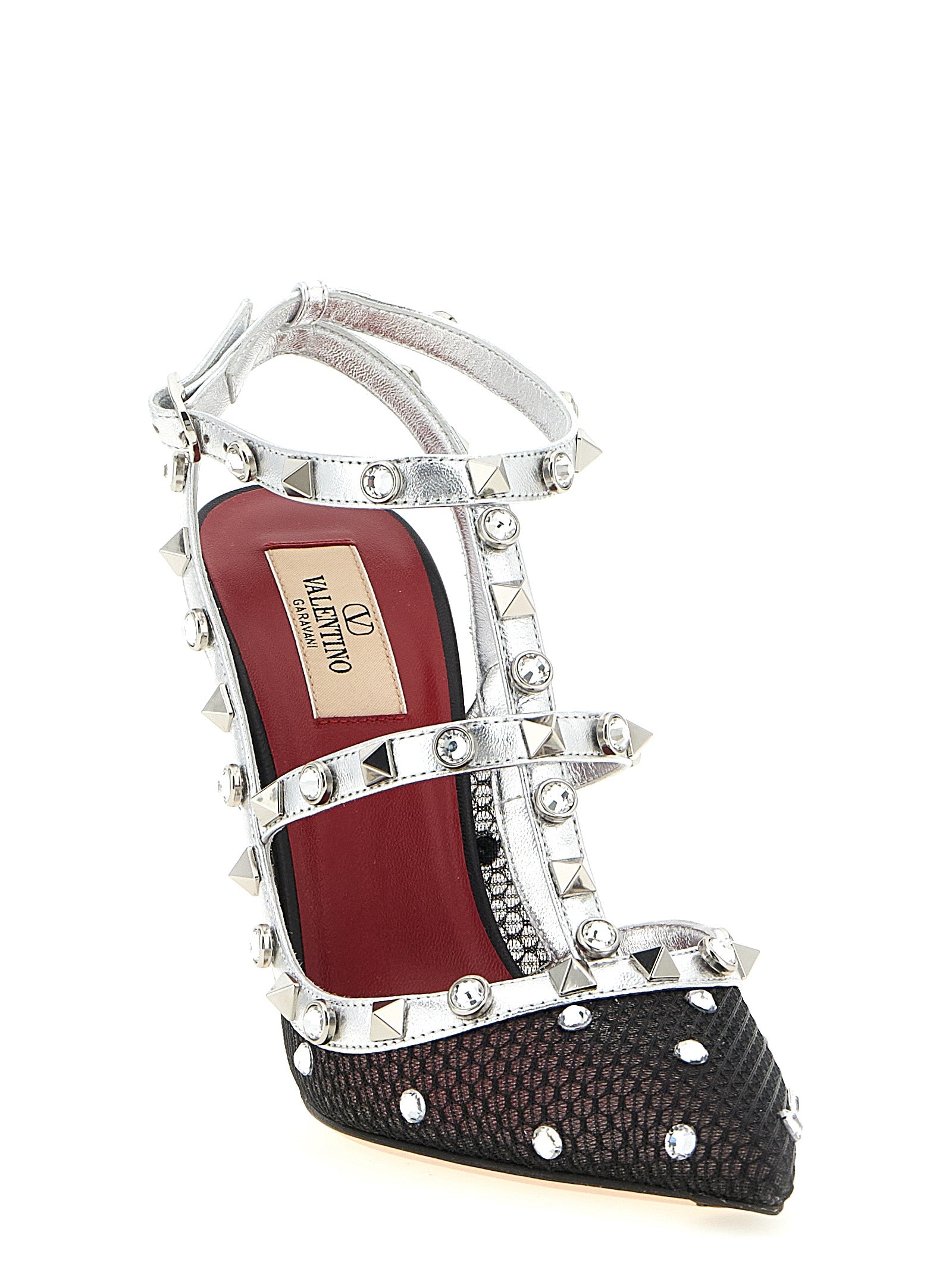 Valentino Garavani Mehrfarbige Pumps aus Polyester mit hohen Absätzen