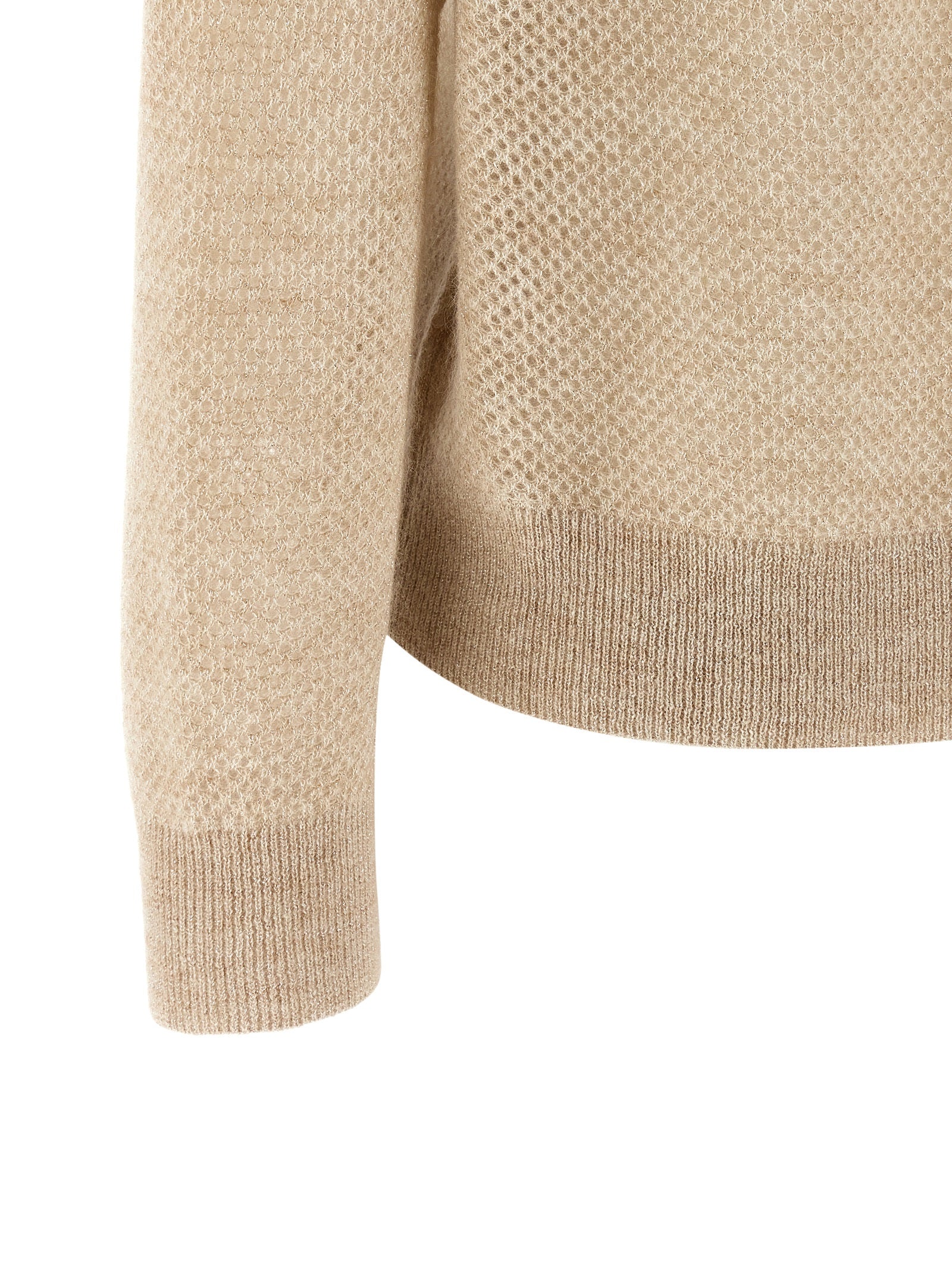 Brunello Cucinelli Gold Wool Polo Shirt