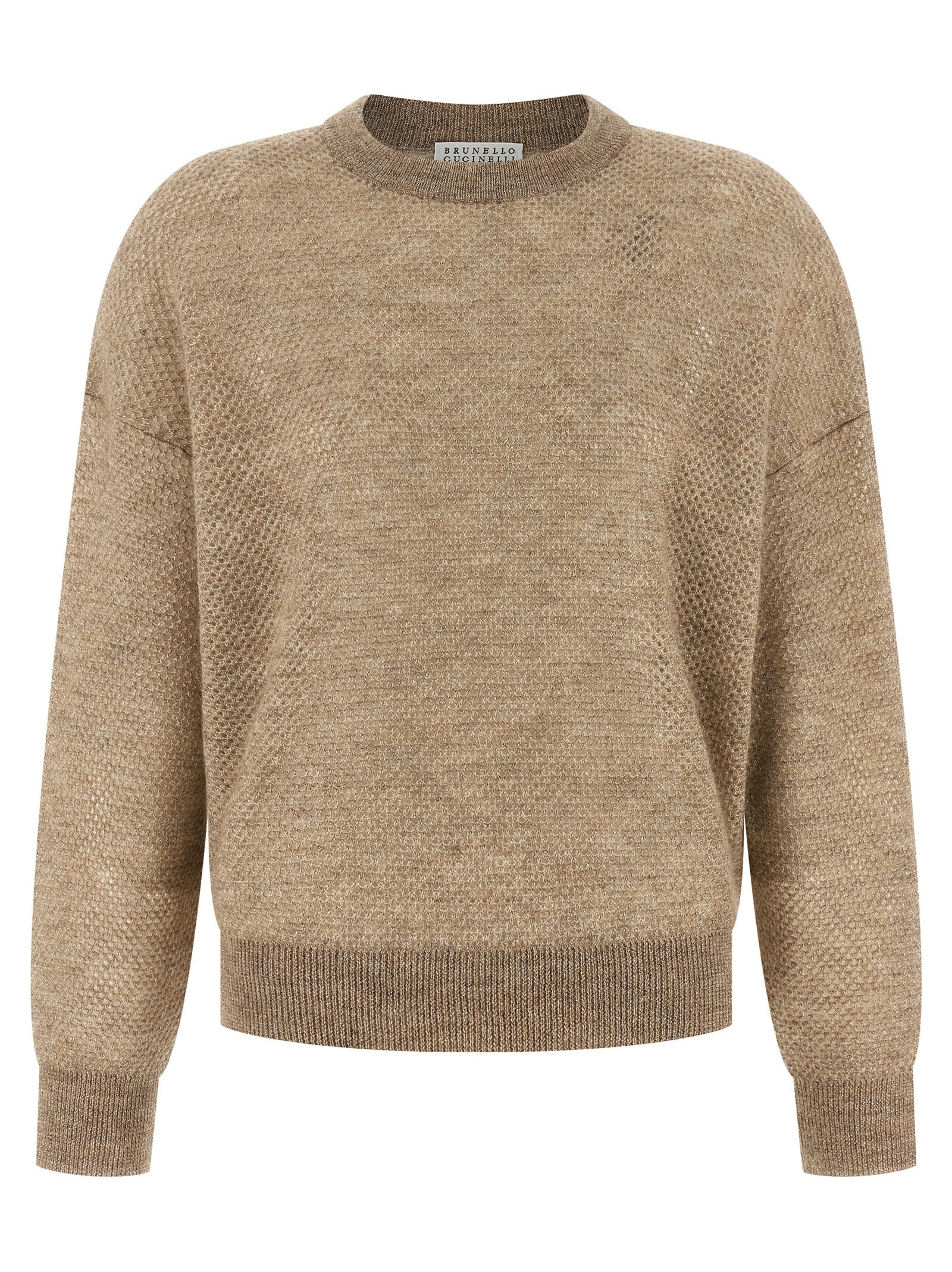Brunello Cucinelli Beige Wollstrickjacke