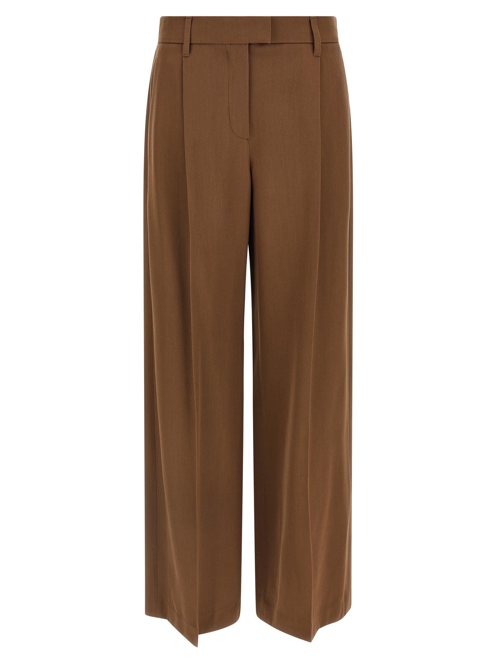 Brunello Cucinelli Braune Hose aus reiner Schurwolle