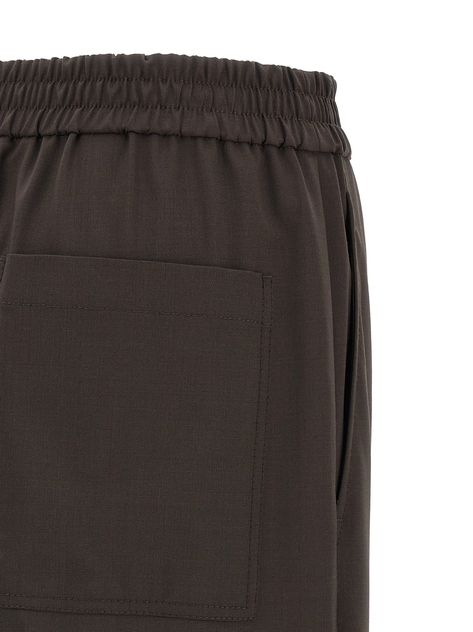 Brunello Cucinelli Braune Hose aus reiner Schurwolle