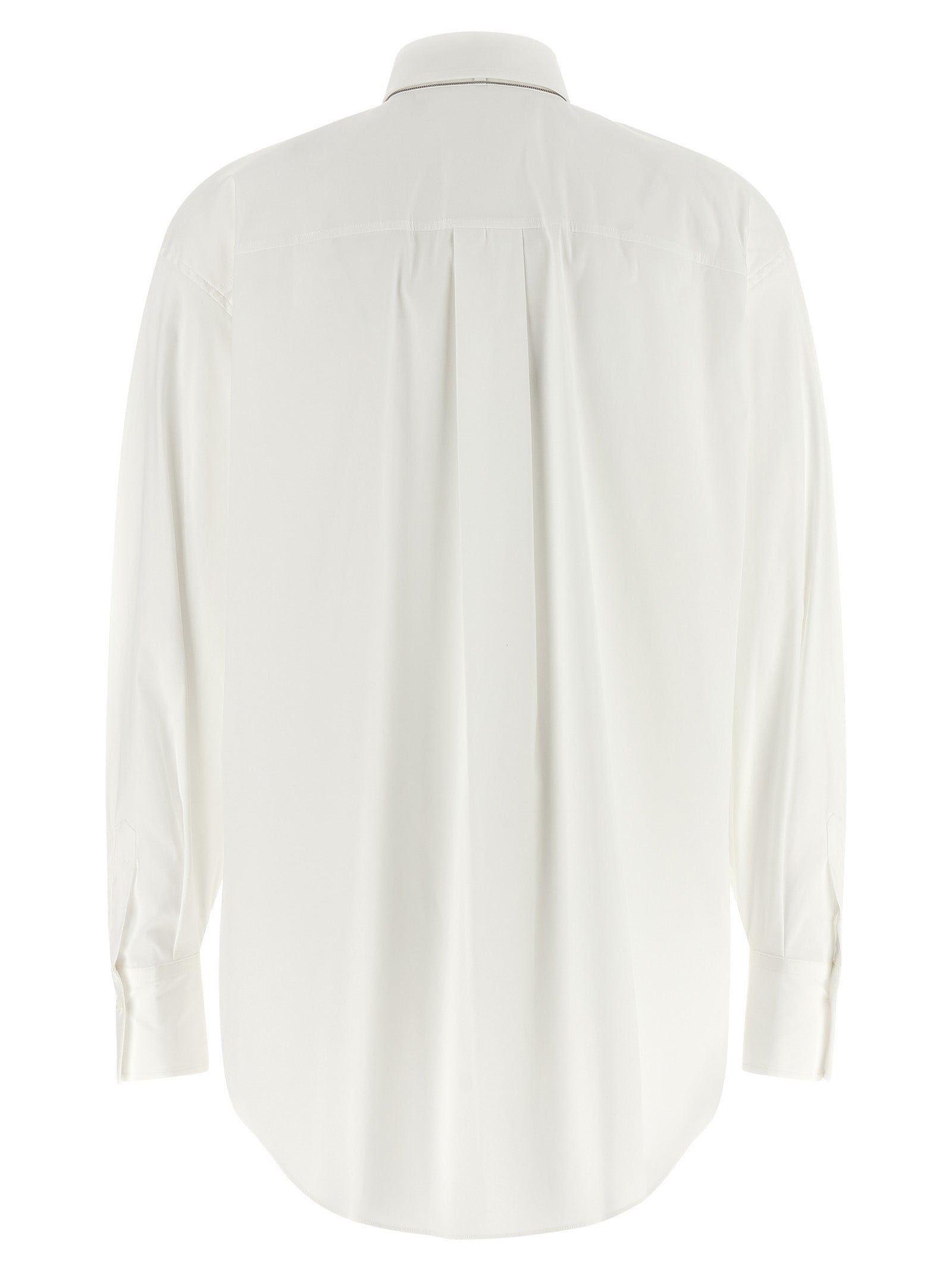 Brunello Cucinelli Weiße Baumwollbluse