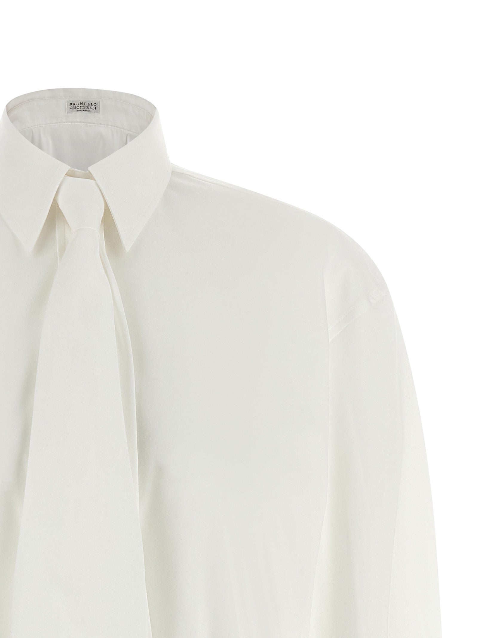 Brunello Cucinelli Weiße Baumwollbluse