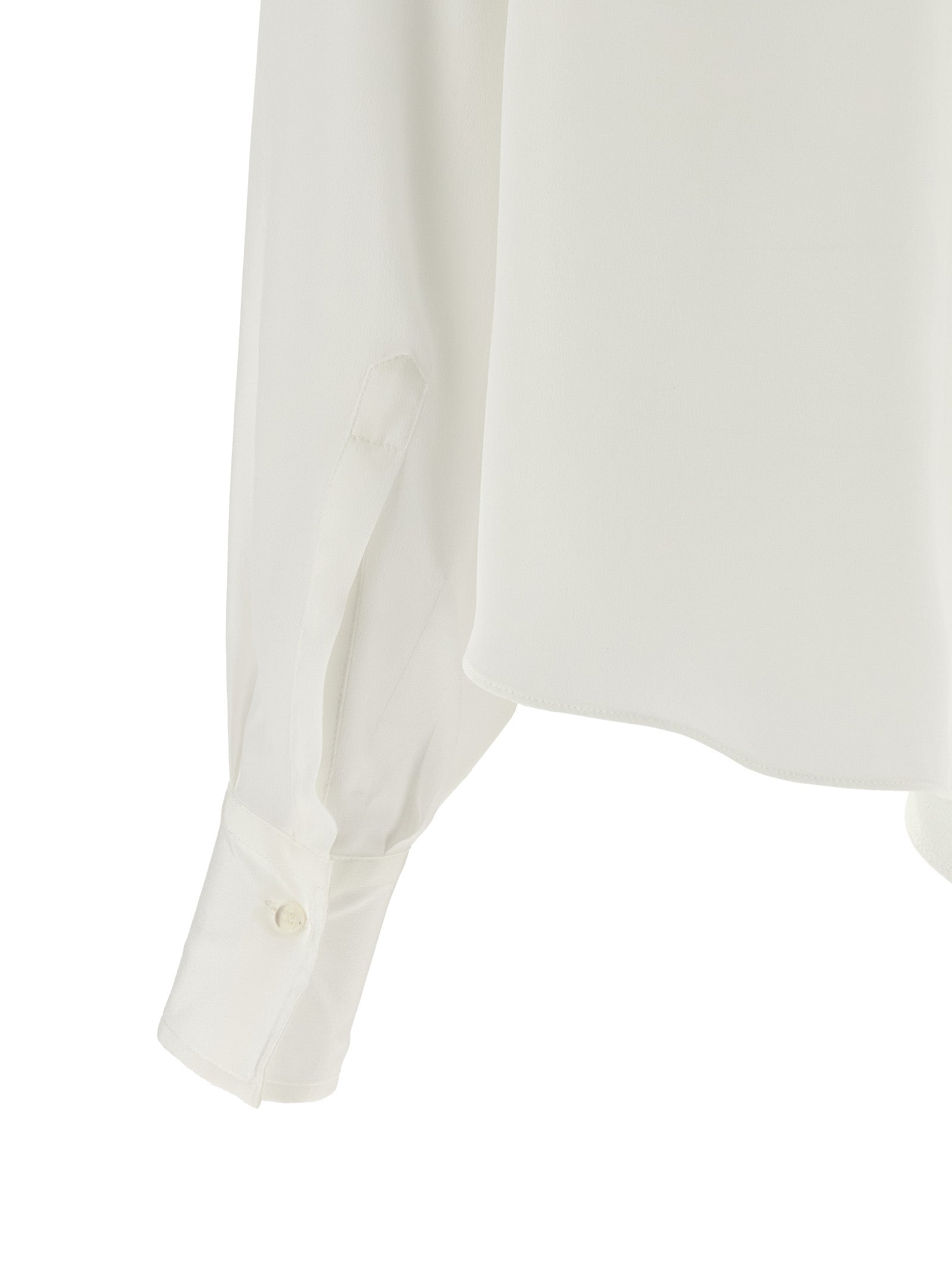 Brunello Cucinelli Seidenbluse in Weiß