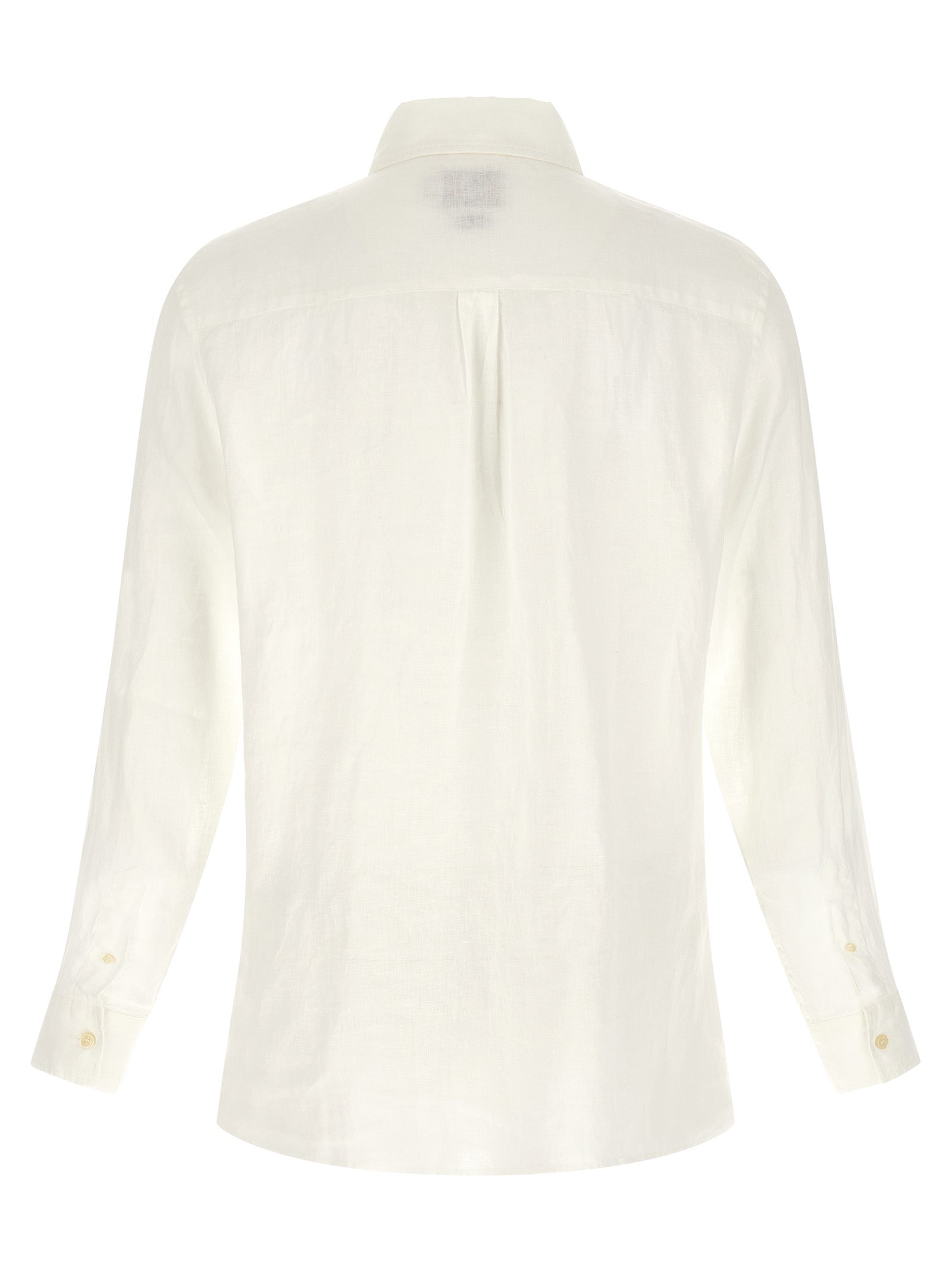 MC2 Saint Barth Weißes Poloshirt aus Leinen