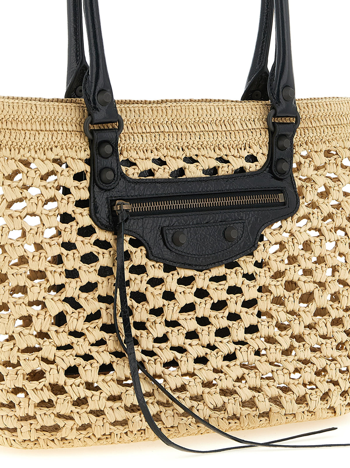 Balenciaga Schultertasche aus beiger Viskose