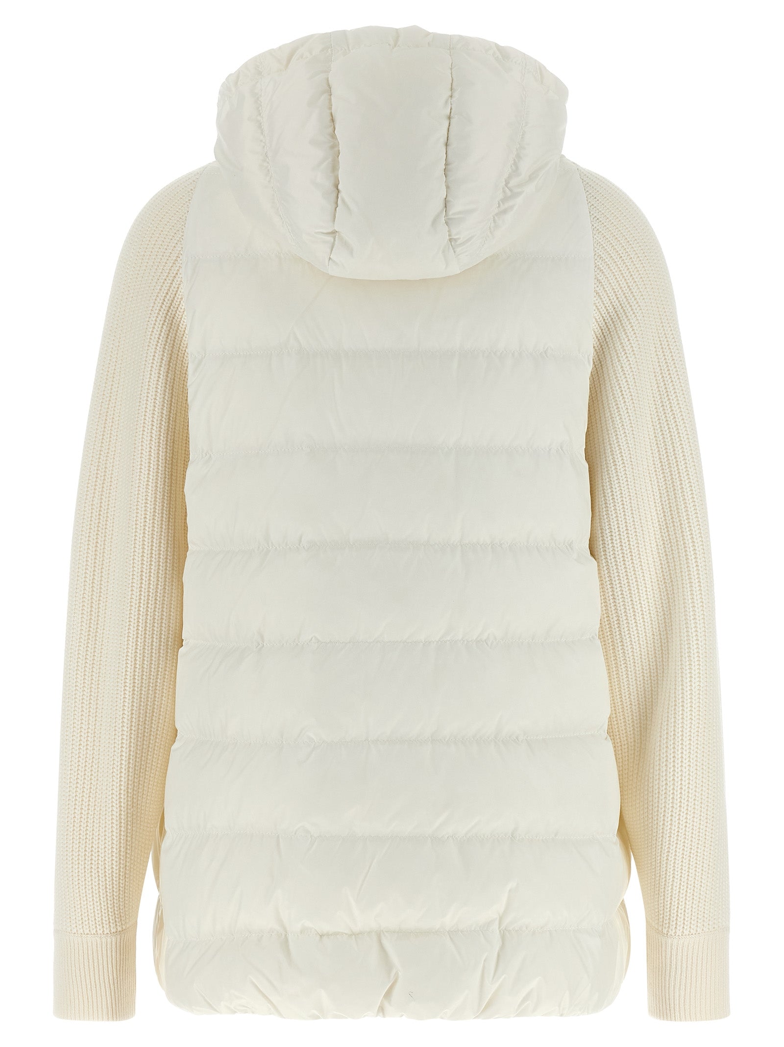 Brunello Cucinelli Weiße Polyester-Jacke in voller Länge
