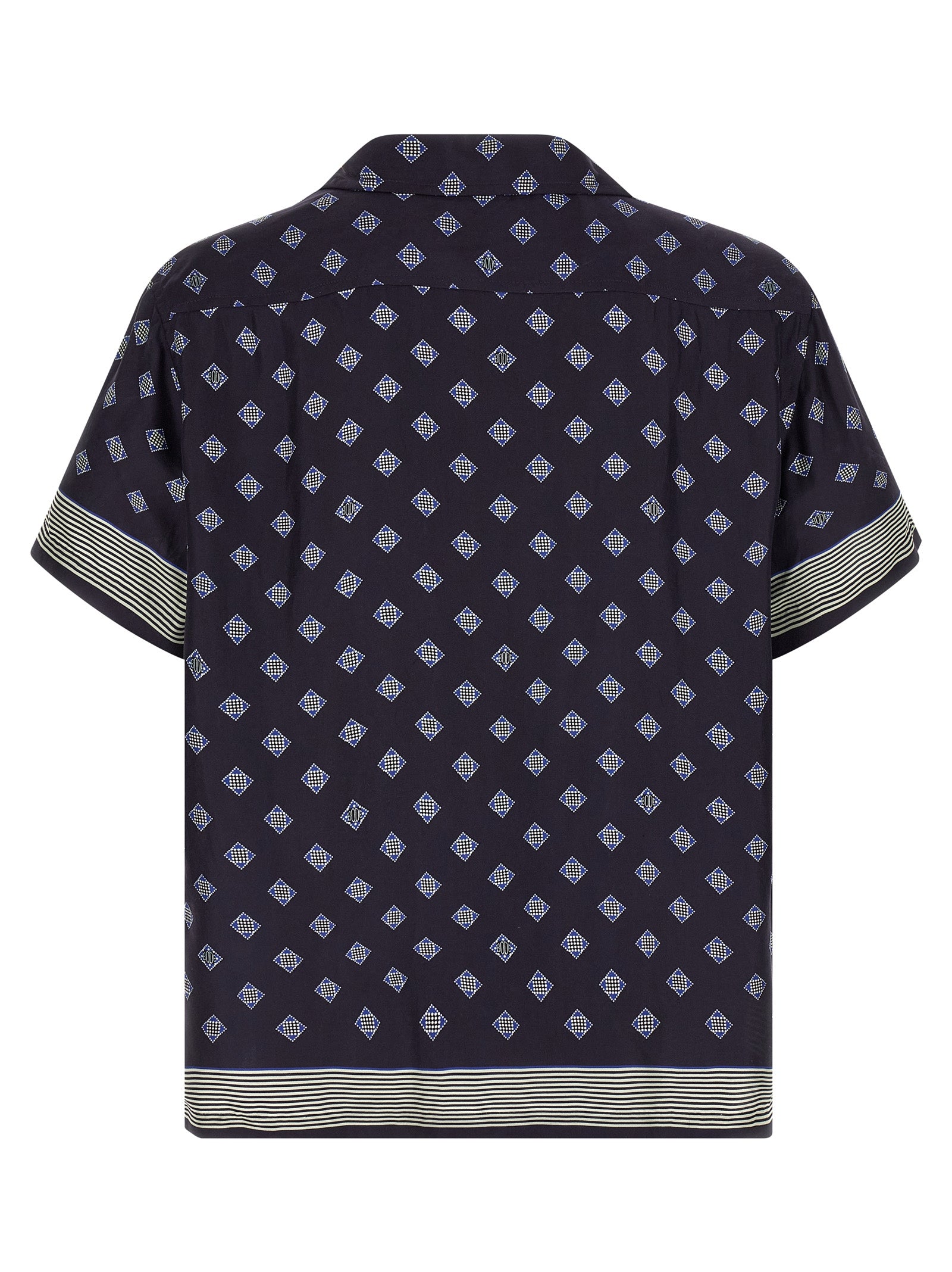 BODE Blaue Seidenbluse
