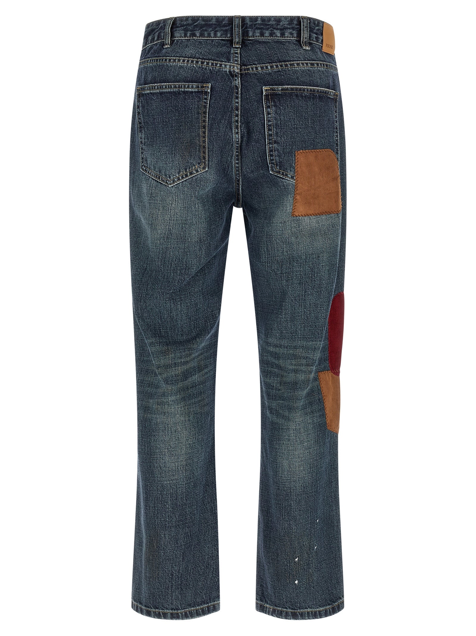 FOUND Blaue Jeans aus Baumwolle im geraden Schnitt