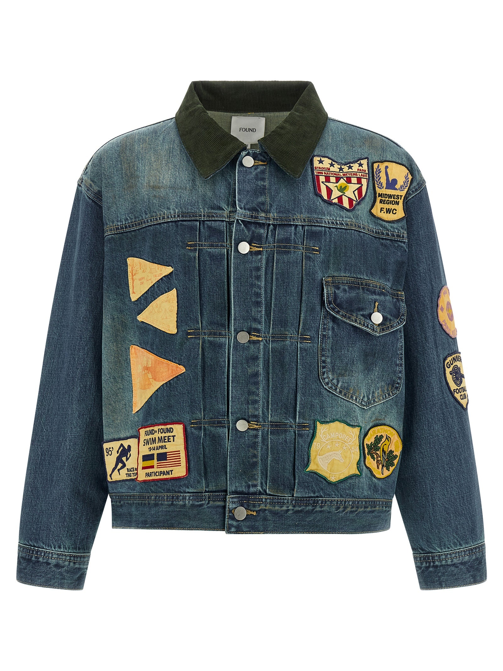 FOUND Blaue Jeansjacke aus Baumwolle